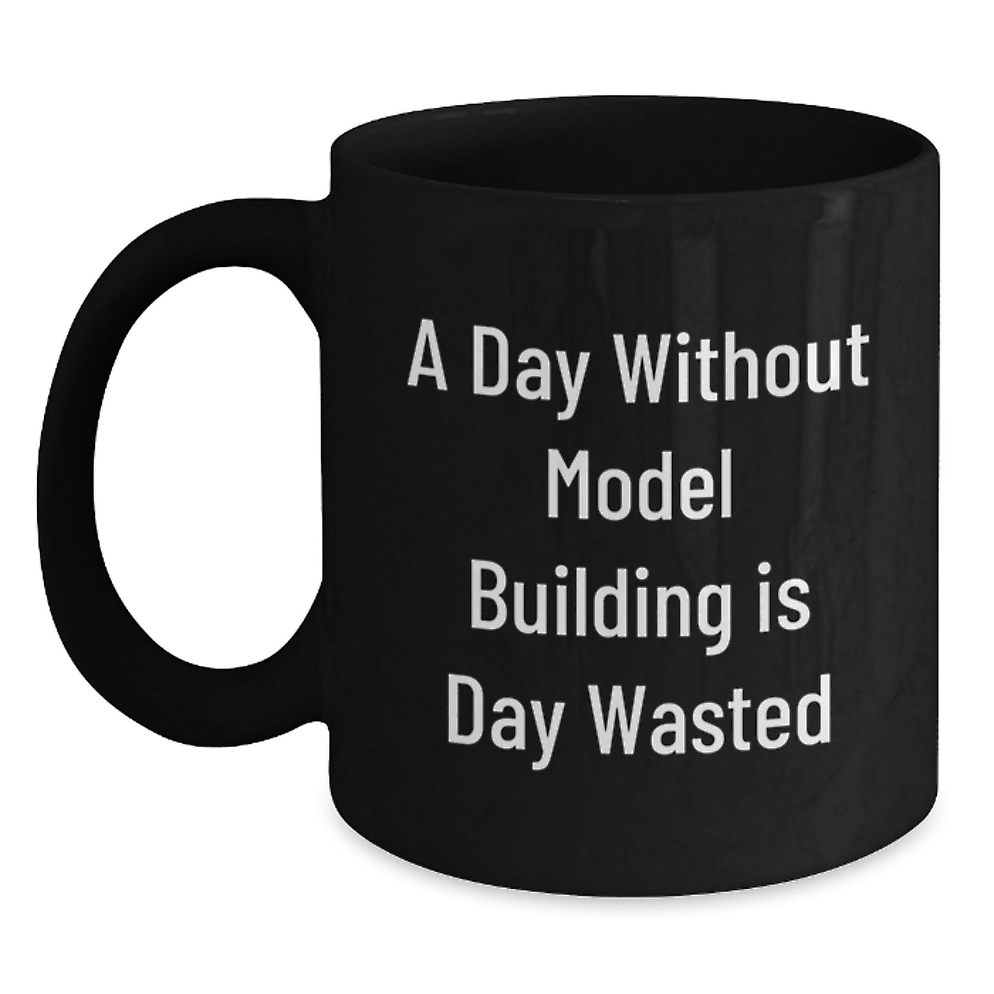 Model Building Enthusiast's Delight, Funny Quote, Black Coffee Mug Gifts for Men, Women, Friends, Coworkers, Family, from Model Building Lovers - Main
