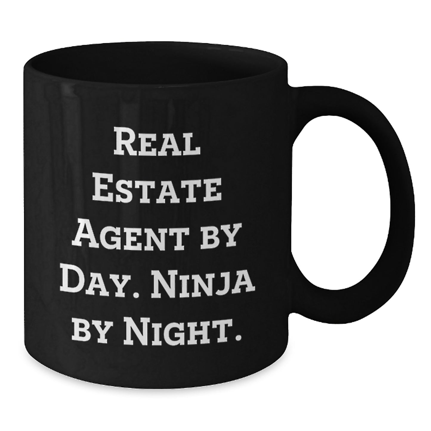 Real Estate Agent Gifts, Funny Quote, Black Coffee Mug, Birthday Unique Presents from Friends, for Men or Women - Additional
