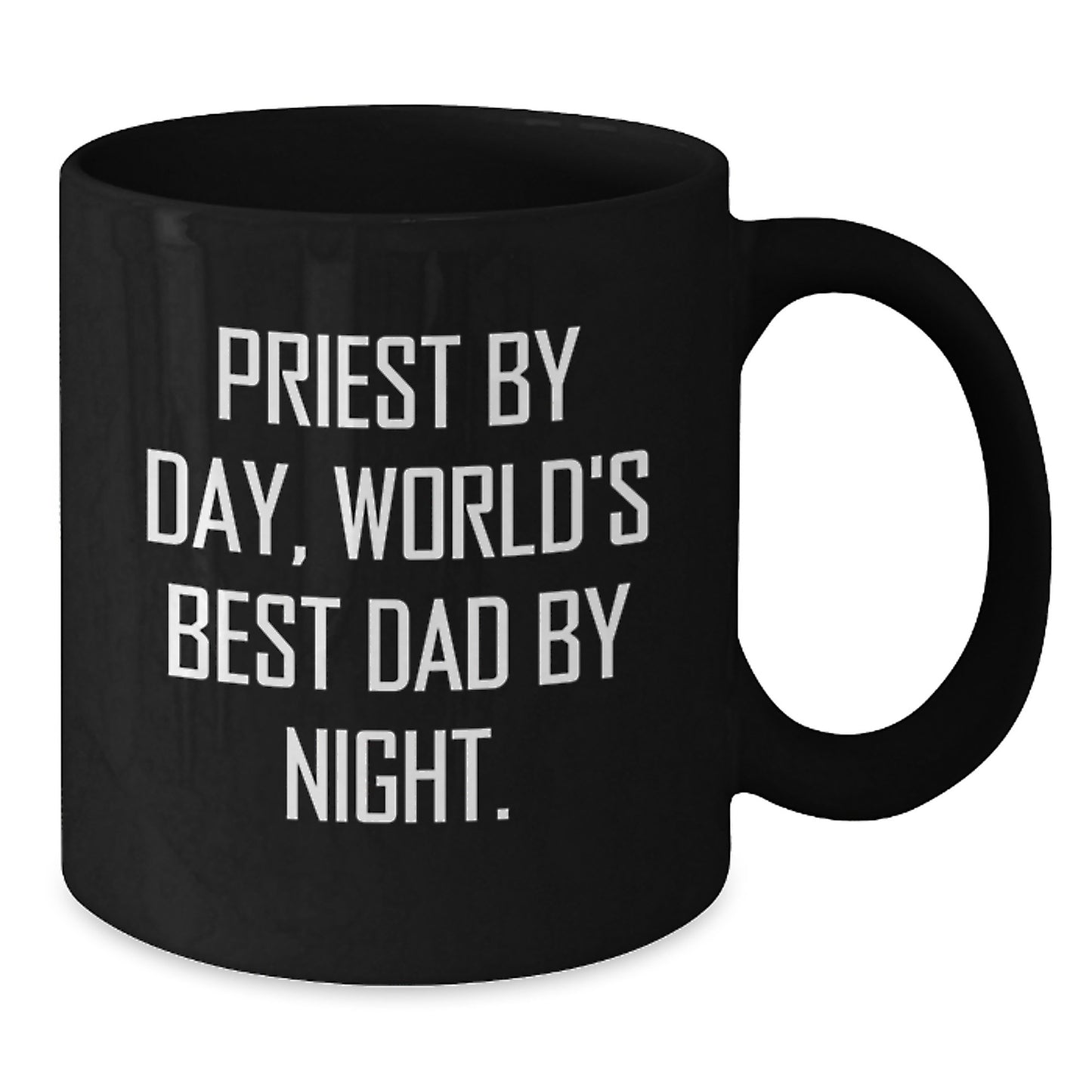 Priest Gifts, Funny Quote Father By Day World's Best Dad By Night Graduation Unique Gifts from Men to Priest - Additional