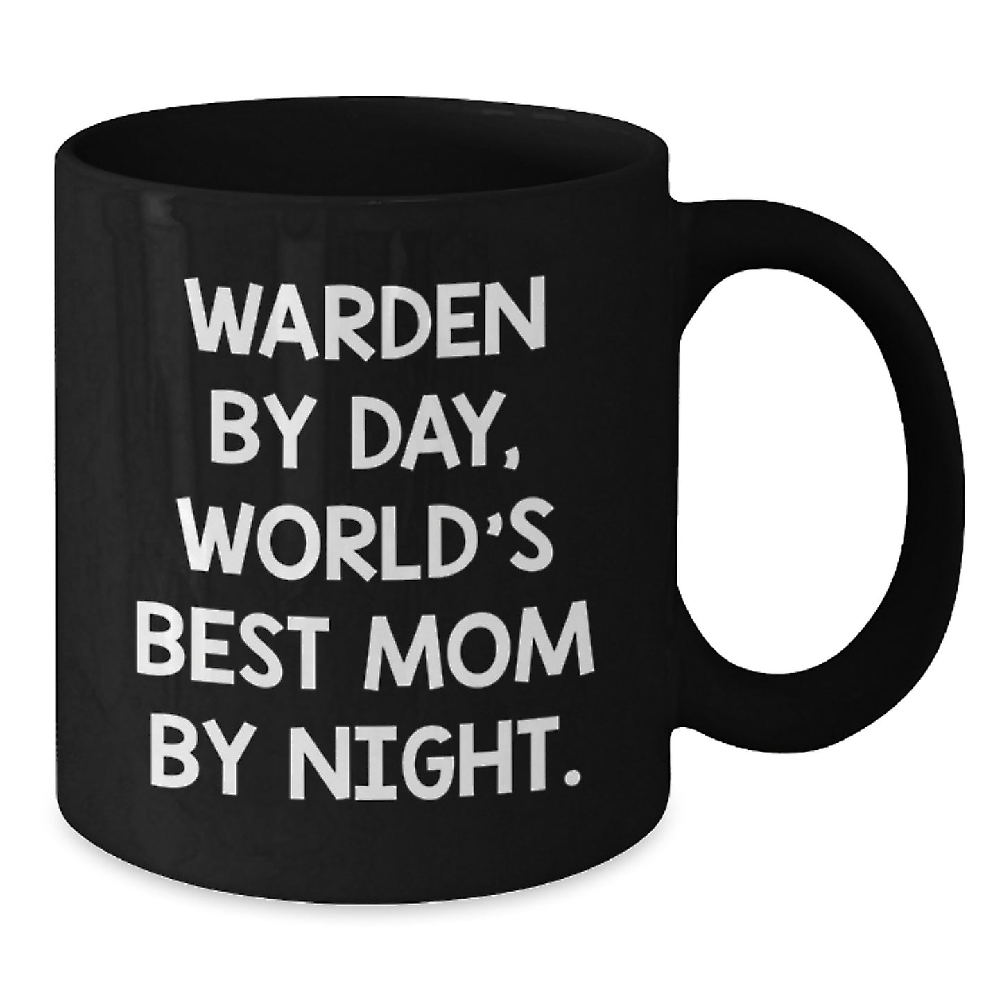Warden Gifts, Funny Coffee Mug, Birthday Unique Gifts from Family, Gifts for Warden, World's Best Mom By Night - Additional