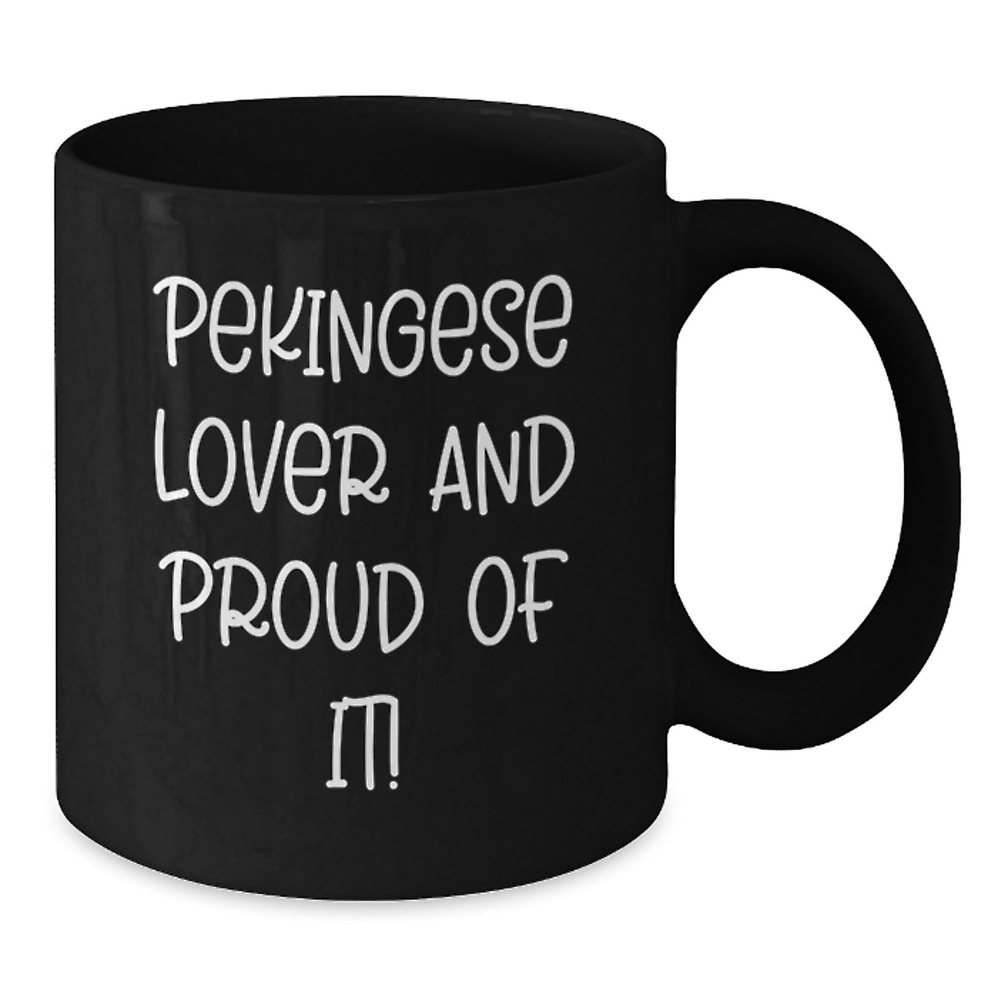 Pekingese Dog Lovers Funny Gifts from Friends for Men Women Family Birthdays Unique Black Coffee Mugs - Additional