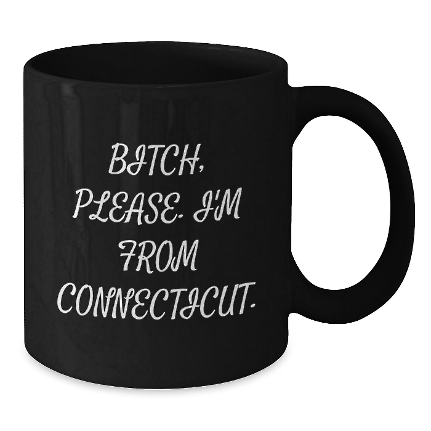 Connecticut Proud Funny Quote Black Coffee Mugs Gifts for Friends from Connecticut, Men, Women, Family - Additional