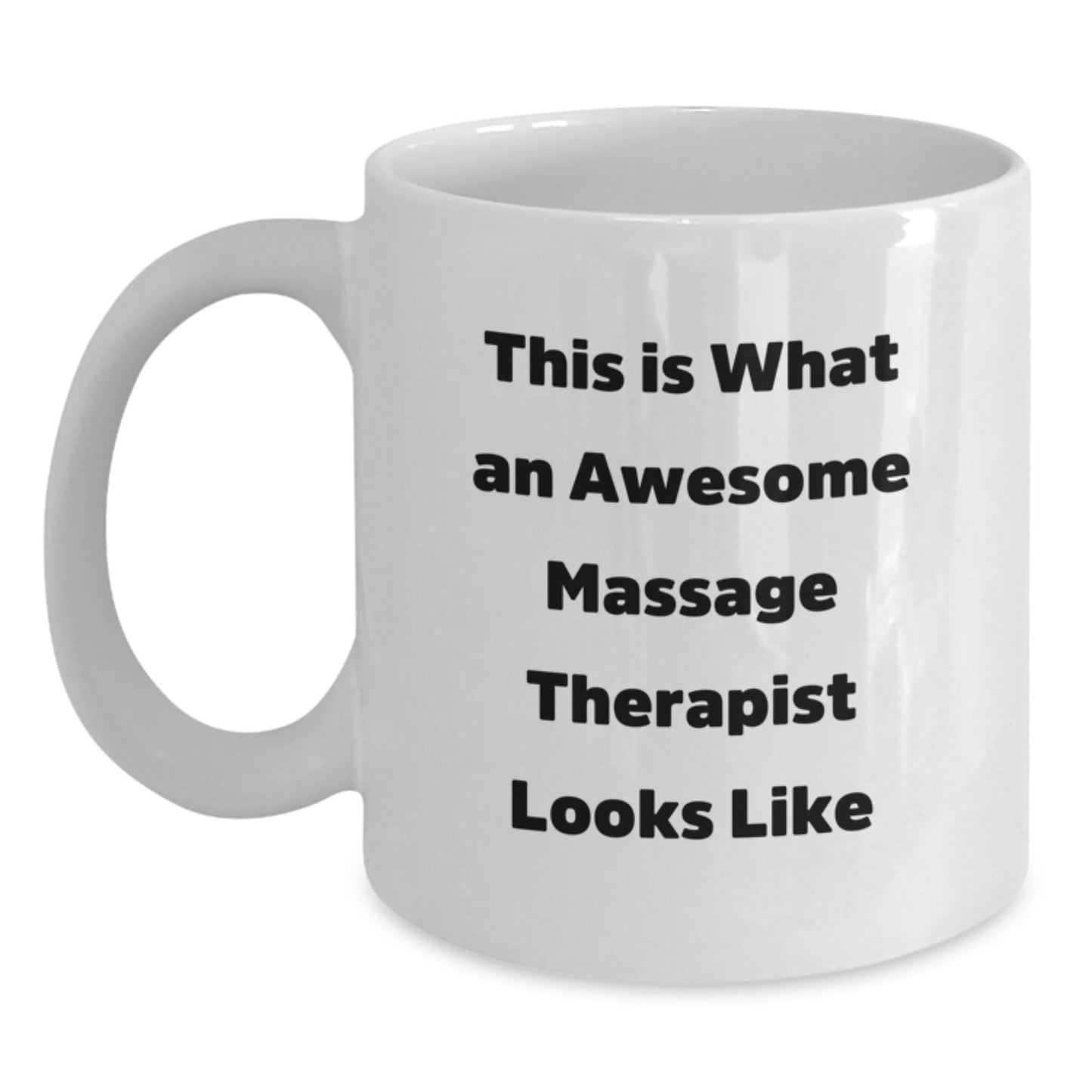 Massage Therapist Gifts from Friends for Awesome Massage Therapist, Funny White Coffee Mug, Birthday Unique - Main