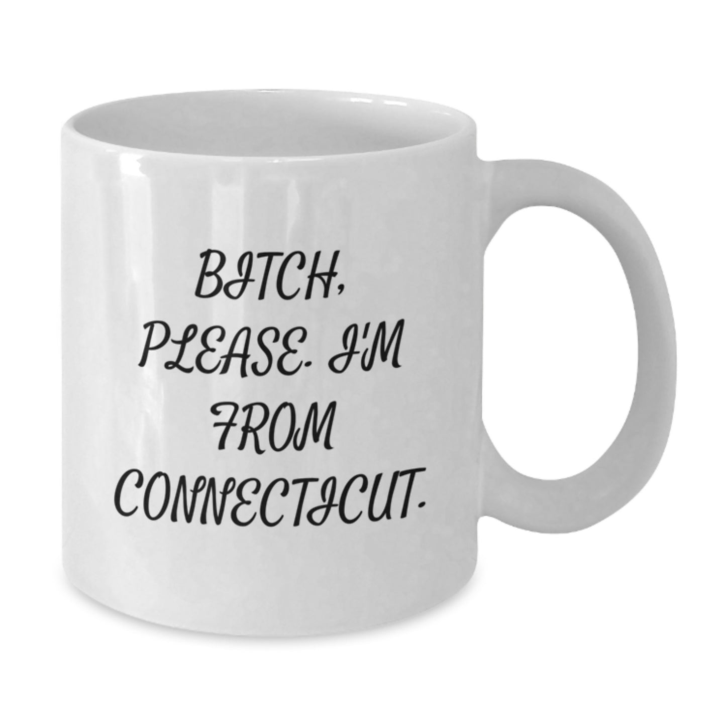 Funny Connecticut Quote White Coffee Mugs Gifts from Men to Friends or Coworkers, Gifts for Connecticut Lovers, Birthday Unique Presents - Additional
