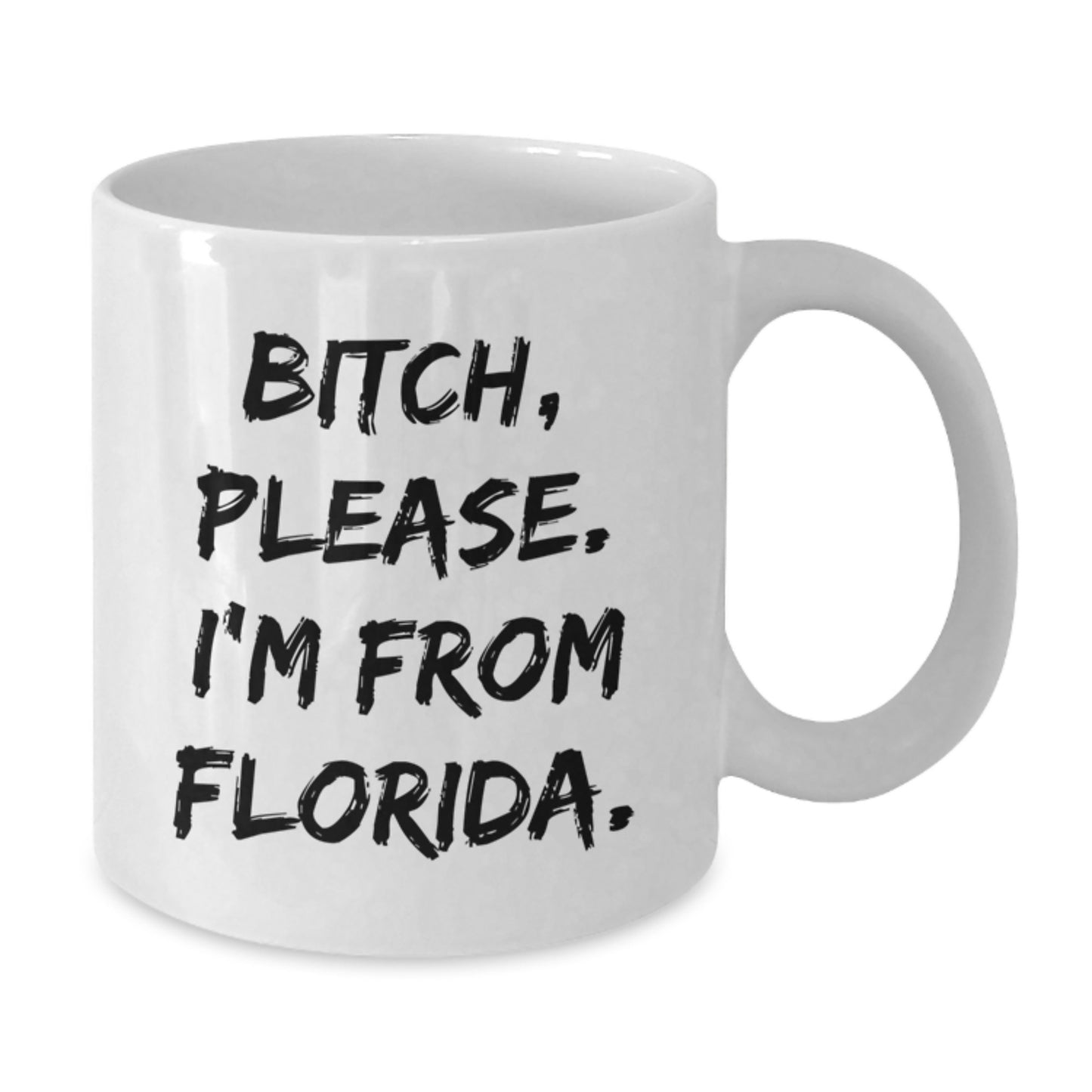 Florida Fun Gifts from Friends, Family, or Coworkers - 'B-tch, Please. I'm From Florida.' White Coffee Mug - Additional