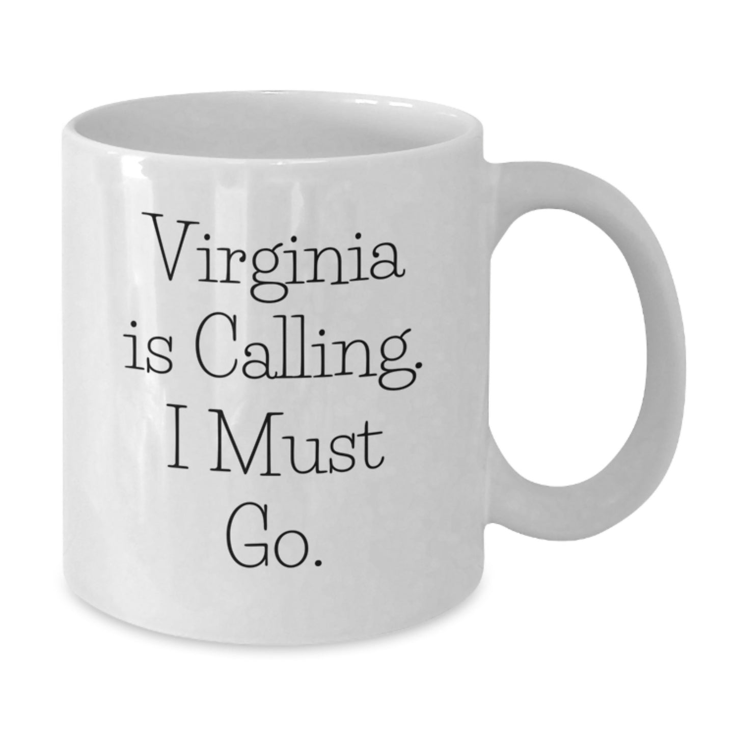 Virginia Calling White Coffee Mugs, Funny Gifts for Men Women Friends Family from Virginia, Graduation Unique Gifts, 11oz or 15oz Capacity, Microwave and Dishwasher Safe - Additional
