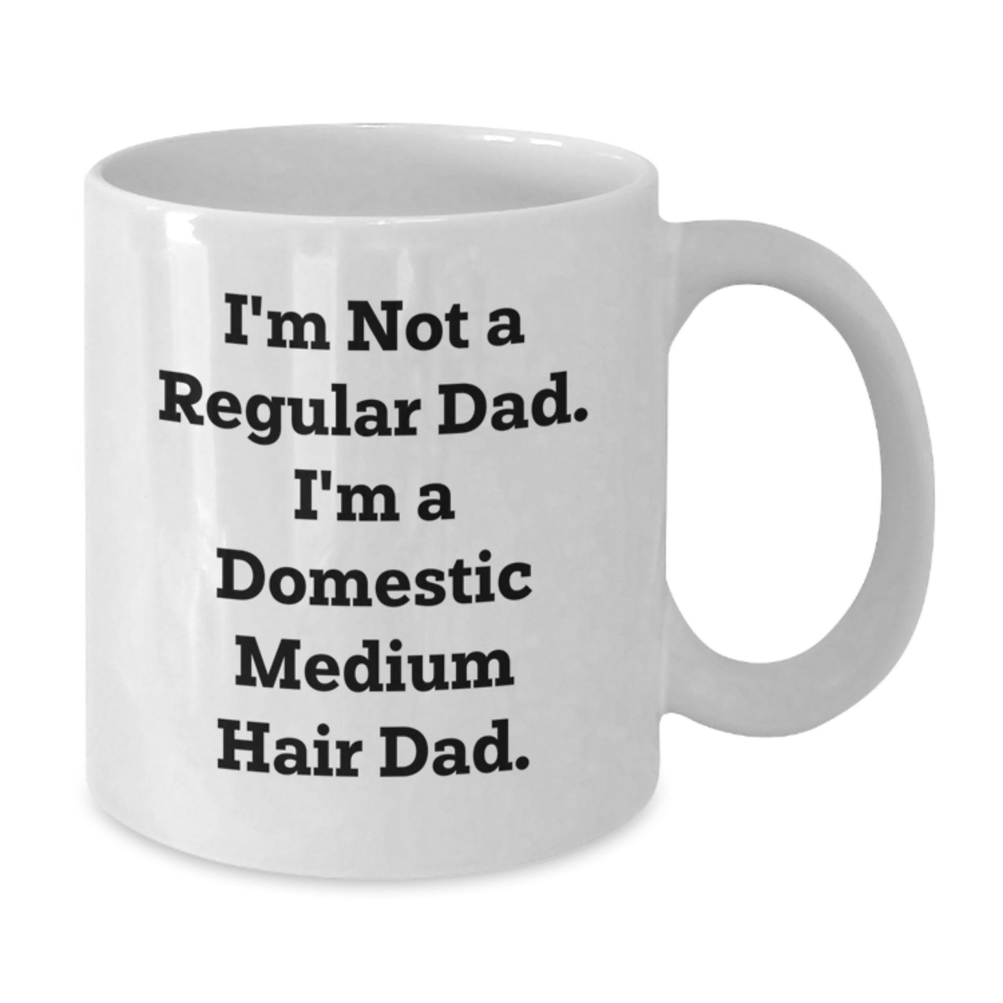 Funny Domestic Medium Hair Dad Quotes Gifts for Men from Friends and Family - White 11oz or 15oz Coffee Mug for Graduation - Additional