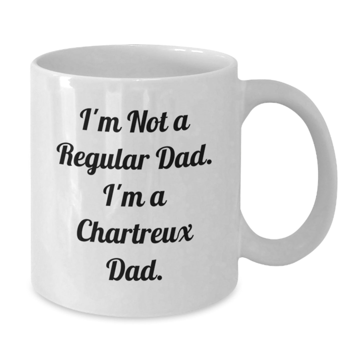 Chartreux Cat Dad Gifts, Funny White Coffee Mug, 11oz or 15oz Capacity, Graduation Unique Gifts from Men to Chartreux Cat Lovers - Additional