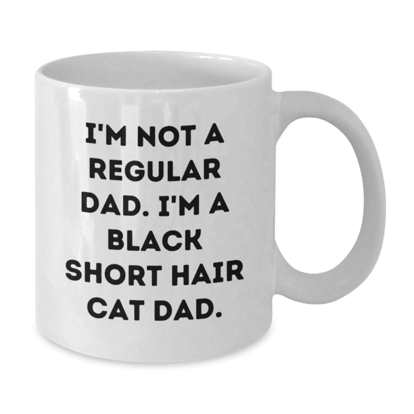 Funny Black Short Hair Cat Gifts for Black Short Hair Cat Fans - Inspirational Quote White Coffee Mug for Graduation Unique Gifts from Friends, Family or Coworkers - Additional
