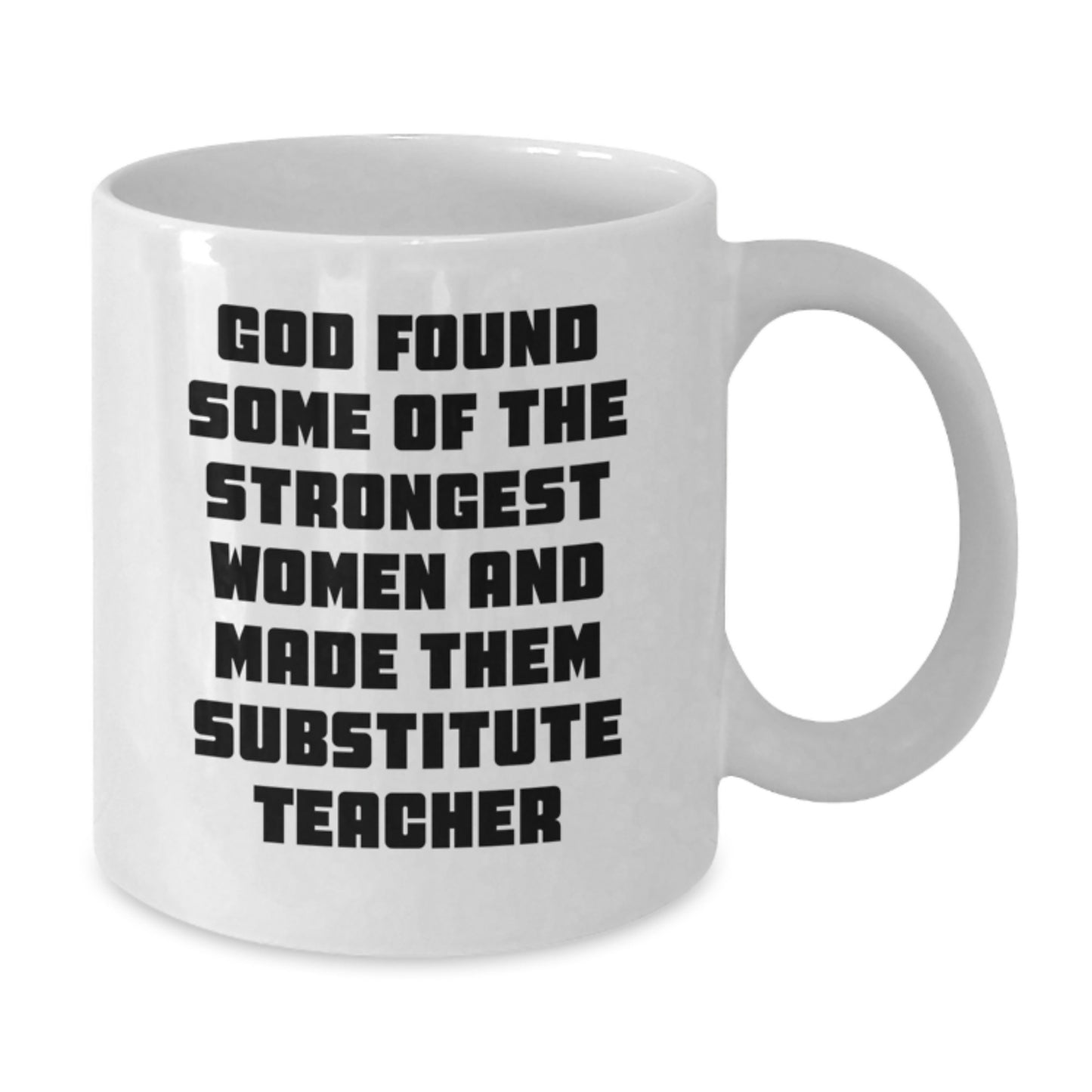 Gifts from Friends for Brave Substitute Teachers, Funny Quote White Coffee Mug, Perfect Graduation Unique Gifts for Her - Additional