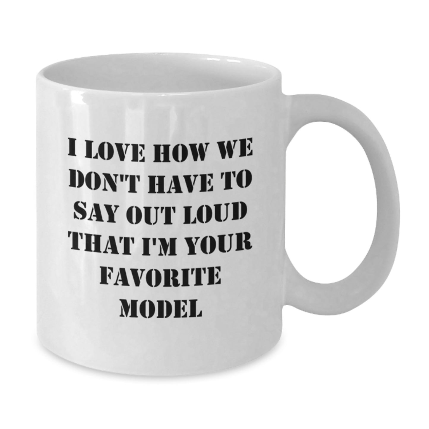 Funny Model Quotes Gifts from Friends for Favorite Model White Coffee Mug, Unique Graduation Gifts for Women, Men, Family, Coworkers - Additional