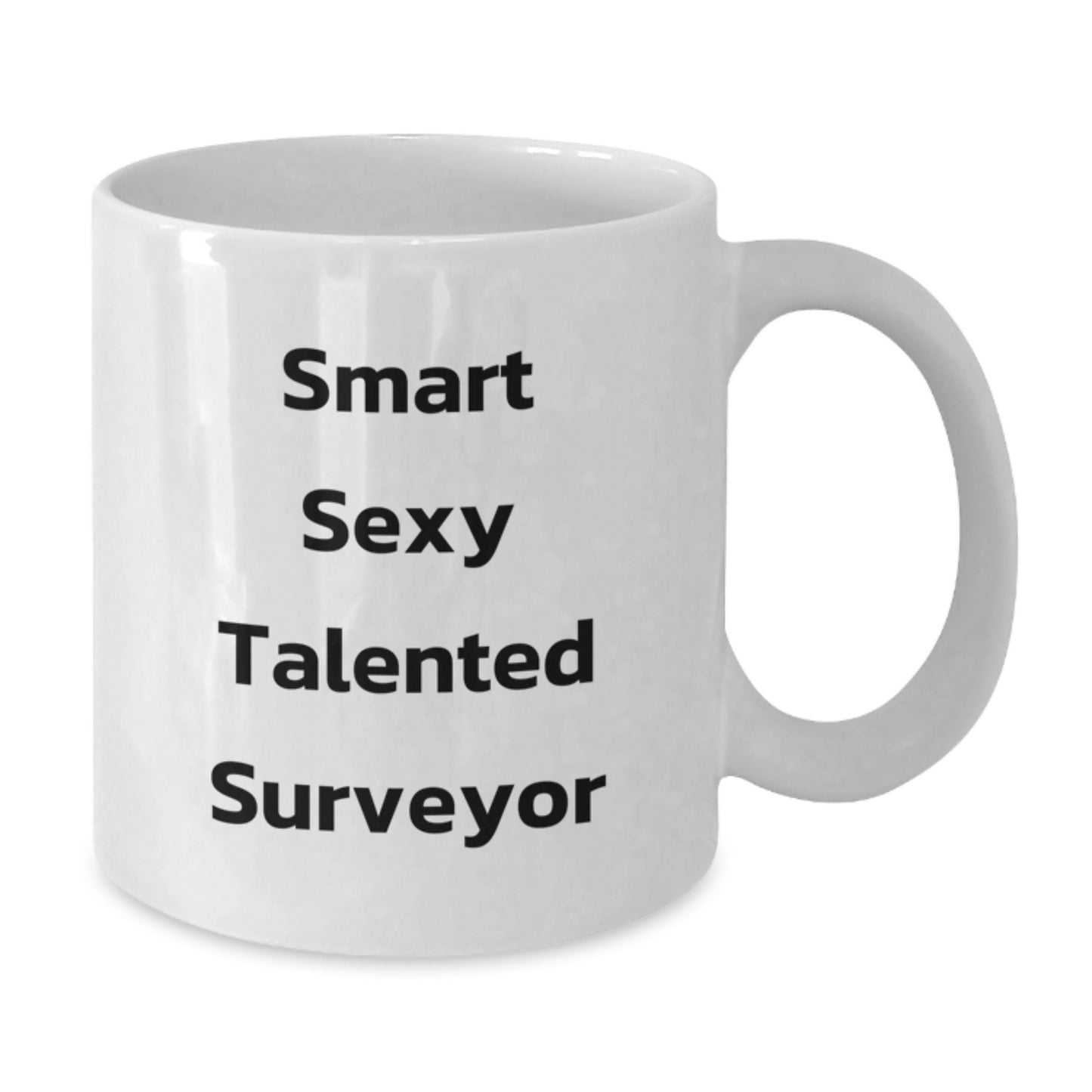 Funny Surveyor Gifts for Men, White Coffee Mug for Surveyor Friends, Graduation Unique Gifts from Family - Additional