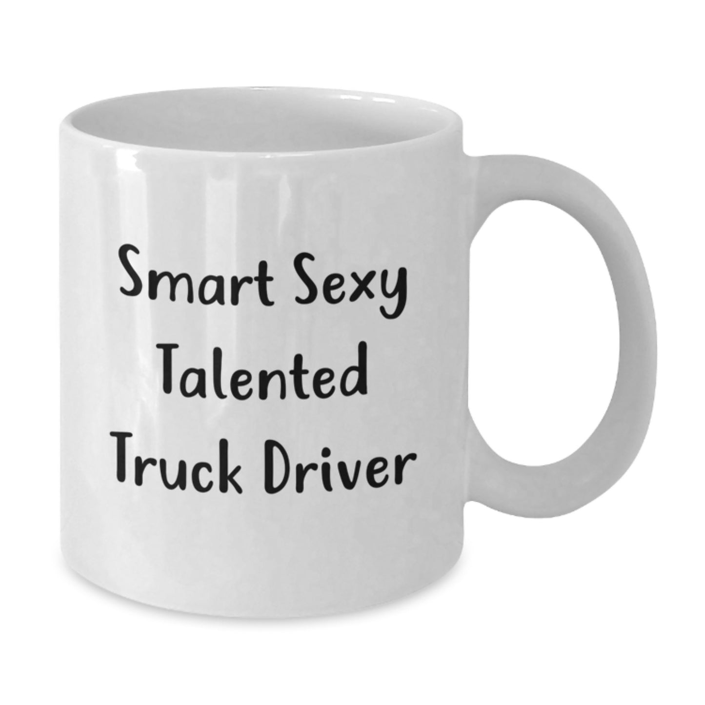 Funny Truck Driver Gifts from Friends to Truck Driver Graduation Unique White Coffee Mug - Additional