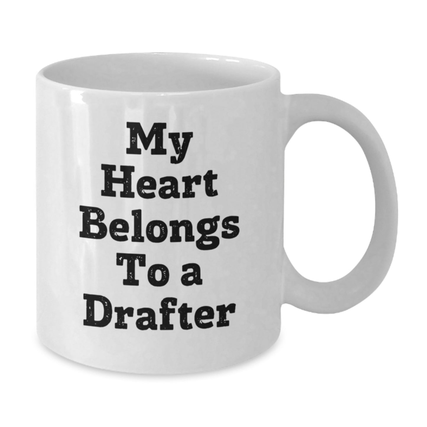 Funny Drafter Quotes Gifts For Him White Coffee Mug, Birthday Unique Gifts from Friends, Coworkers, Family - Additional