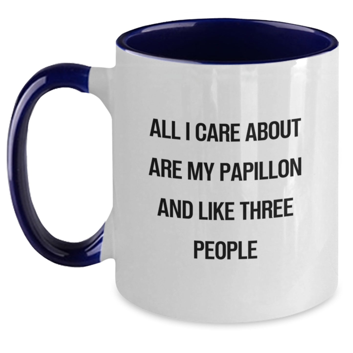 Papillon Dog Lovers Gift Funny Quote Two Tone Coffee Mug Gifts from Friends to Papillon Dog - Main