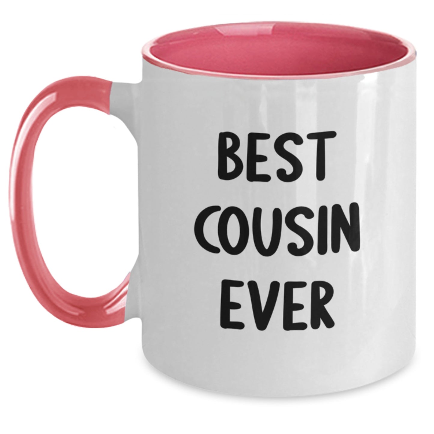 Funny Cousin Gifts from Best Cousin Ever Two Tone Coffee Mug, Graduation Unique Gifts for Men, Women, Coworkers, Family and Friends - Main