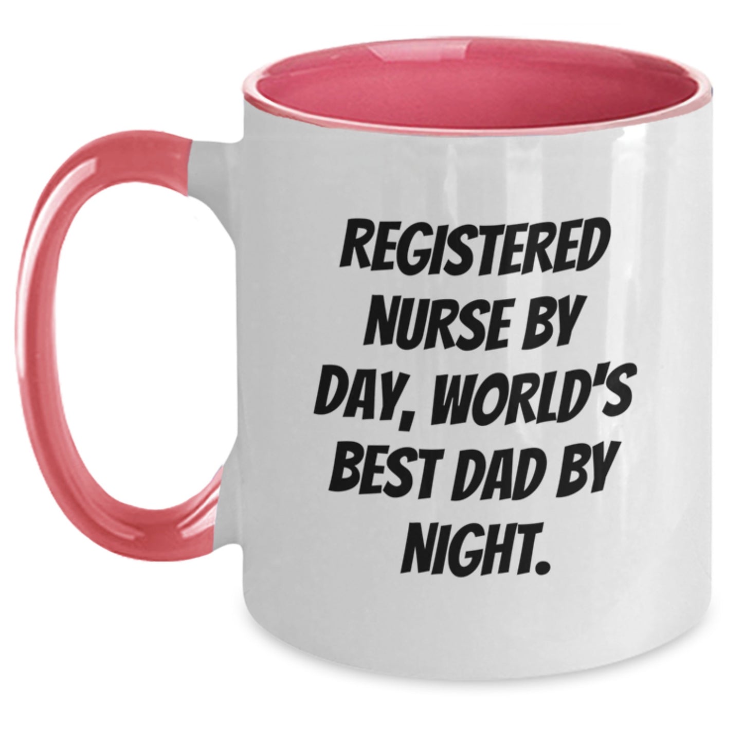 Registered Nurse Humor Gifts for Men, Two Tone Coffee Mug with Funny Quote, Graduation Unique Gifts from Family, Friends, or Coworkers - Main