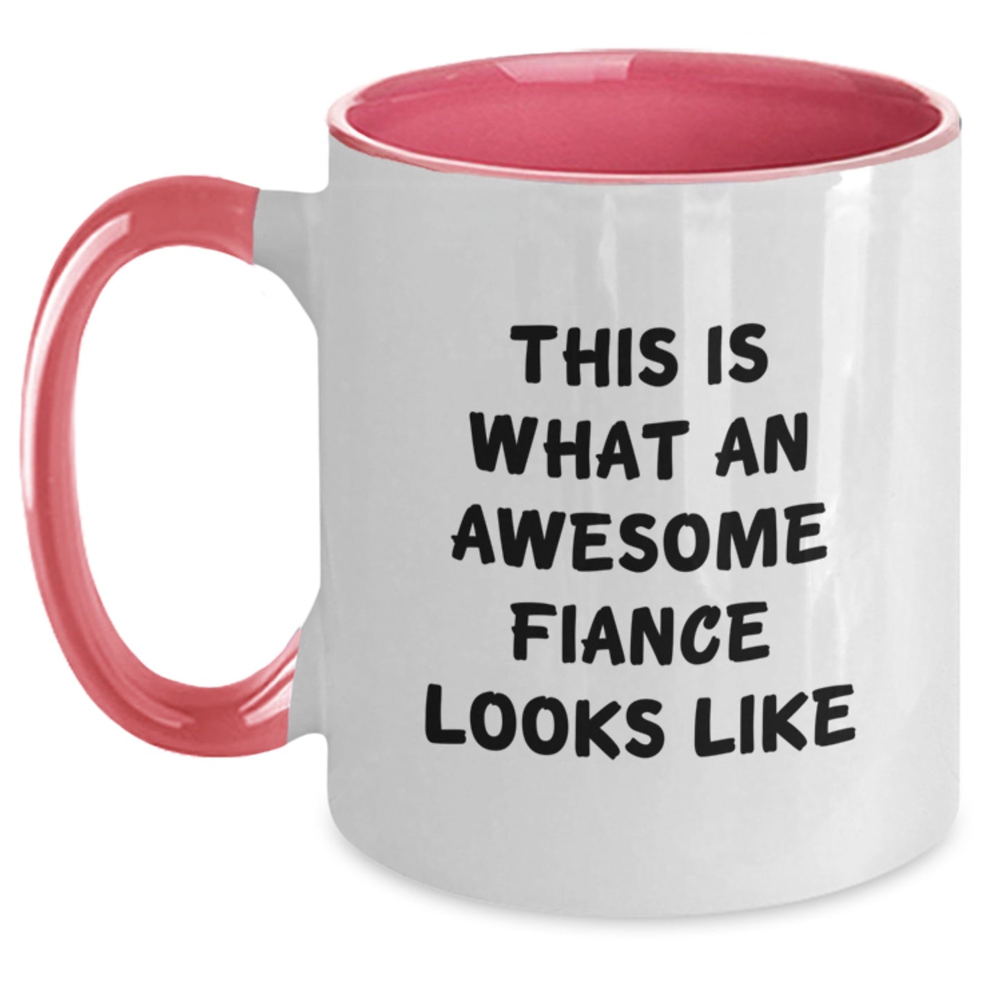 Funny Fiance Gifts from Friends for Graduation - Two Tone Coffee Mug - Main