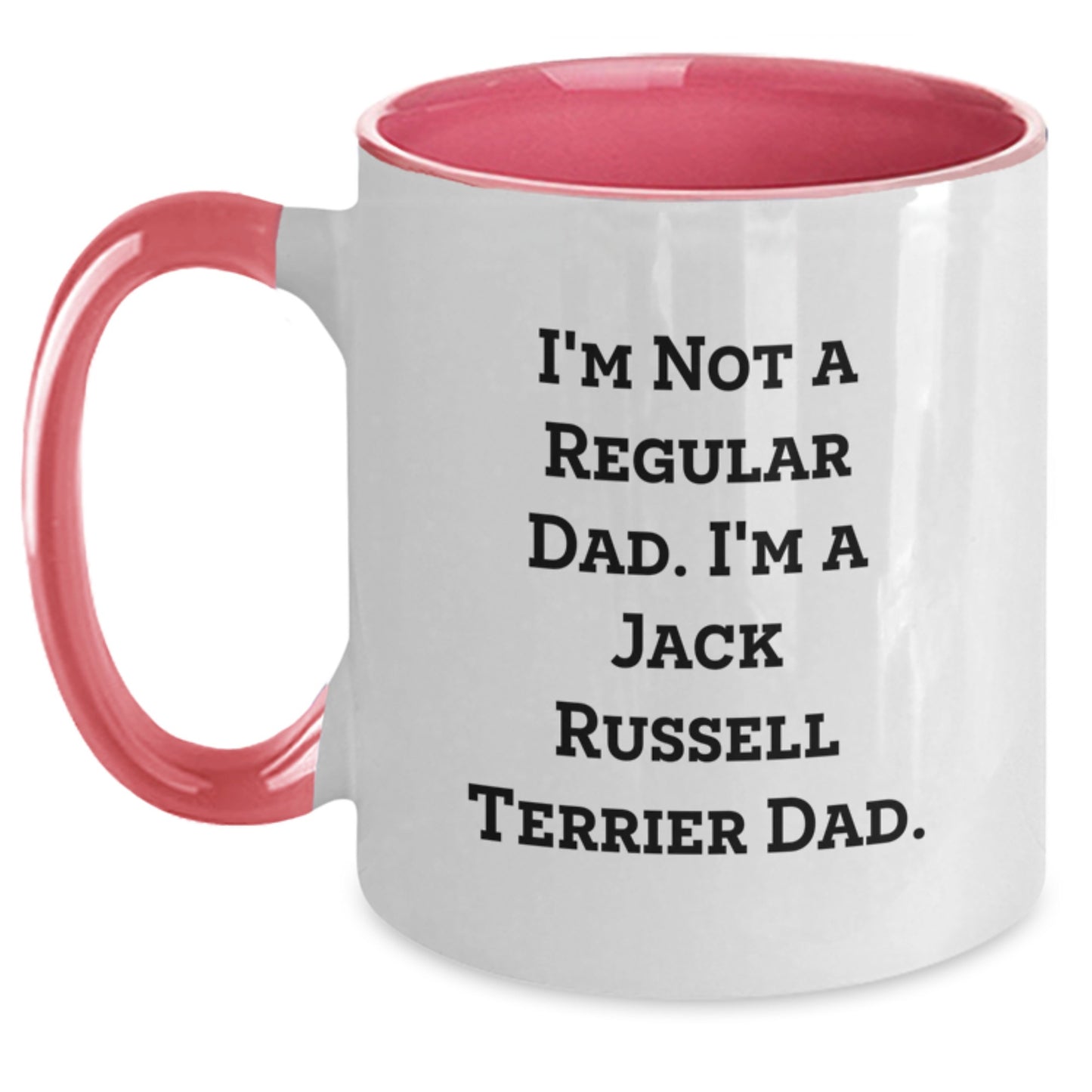 Funny Jack Russell Terrier Dog Gifts, Two Tone Coffee Mug, Gifts from Men, Gifts for Jack Russell Terrier Dad, Inspirational Graduation Unique Gifts - Main