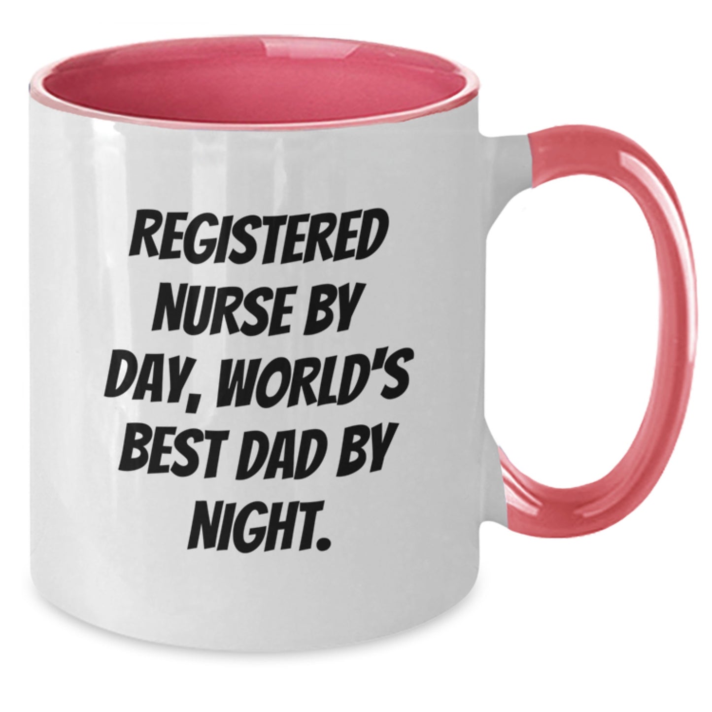 Registered Nurse Humor Gifts for Men, Two Tone Coffee Mug with Funny Quote, Graduation Unique Gifts from Family, Friends, or Coworkers - Additional