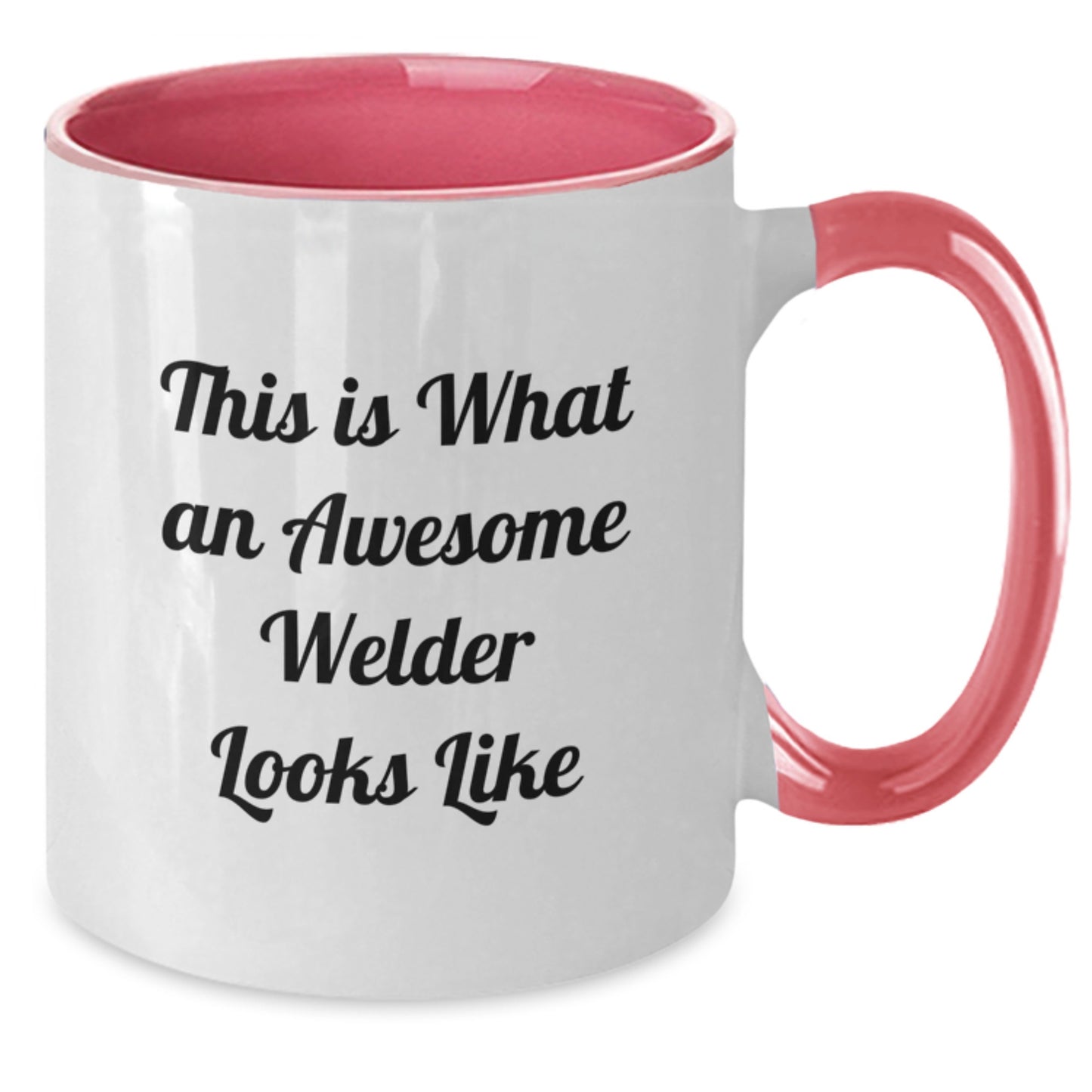 Funny Welder Gifts from Friends - Two Tone Coffee Mug, This Is What An Awesome Welder Looks Like, Birthday Unique Presents for Men or Women - Additional