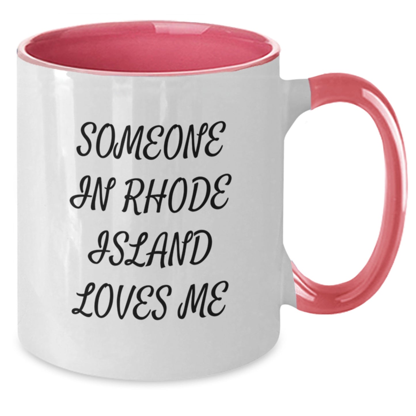 Rhode Island Love from Friends Gifts for Men Women Birthdays - Funny Two Tone Coffee Mug - Additional