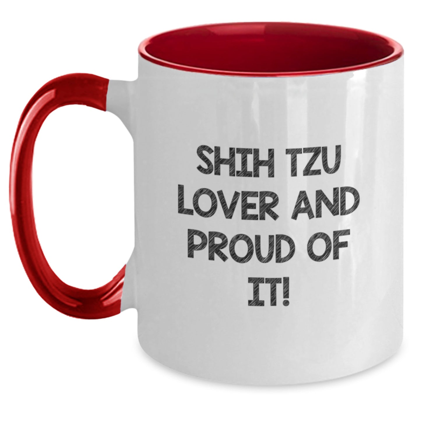 Shih Tzu Lover's Funny Coffee Mug Gifts from Friends for Birthday - Unique Gift Ideas for Shih Tzu Dog Owners, Two Tone Ceramic Mug - Main