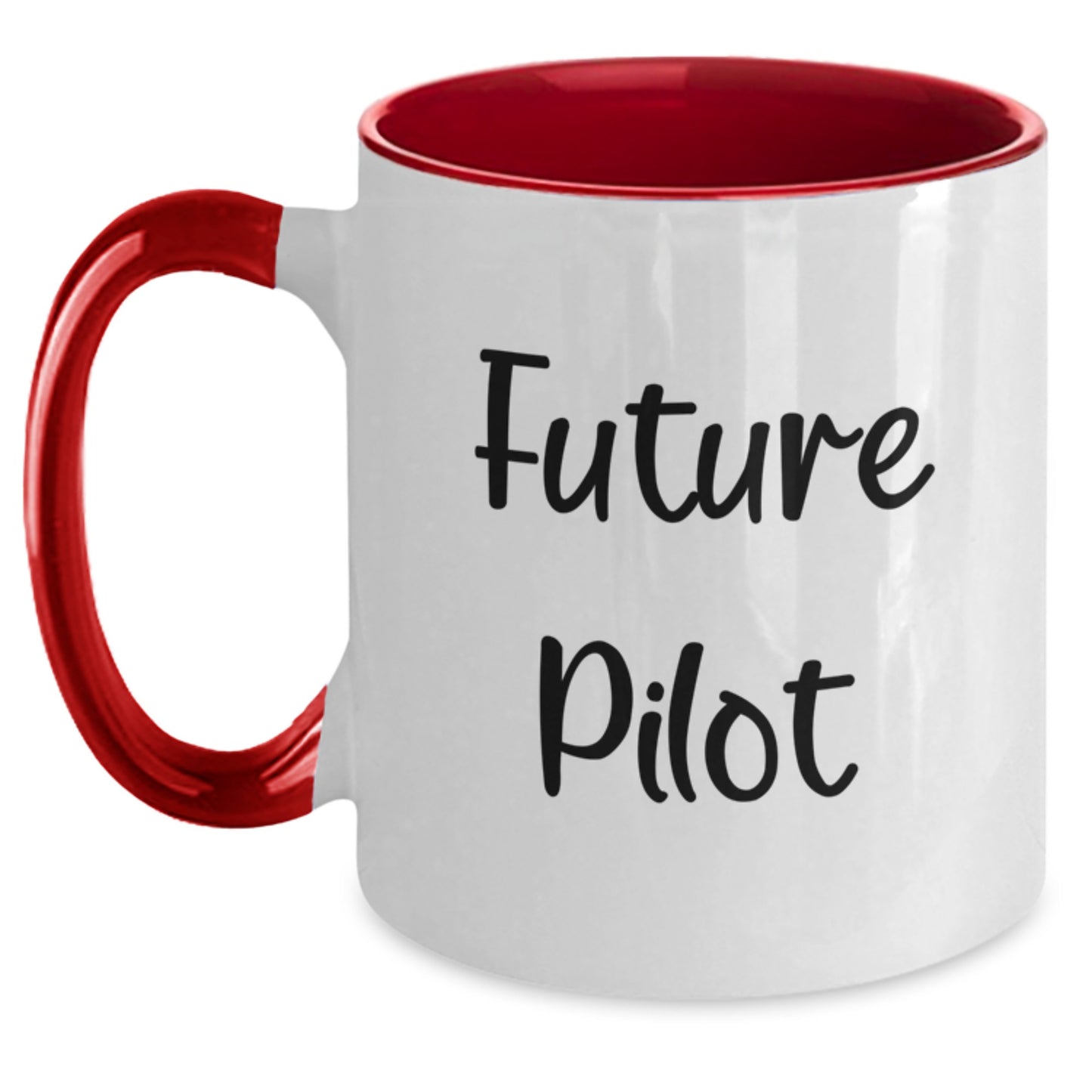Funny Pilot Gifts for Future Pilots - Two Tone Coffee Mug, Unique Graduation Gift from Friends, Family, or Coworkers - Main