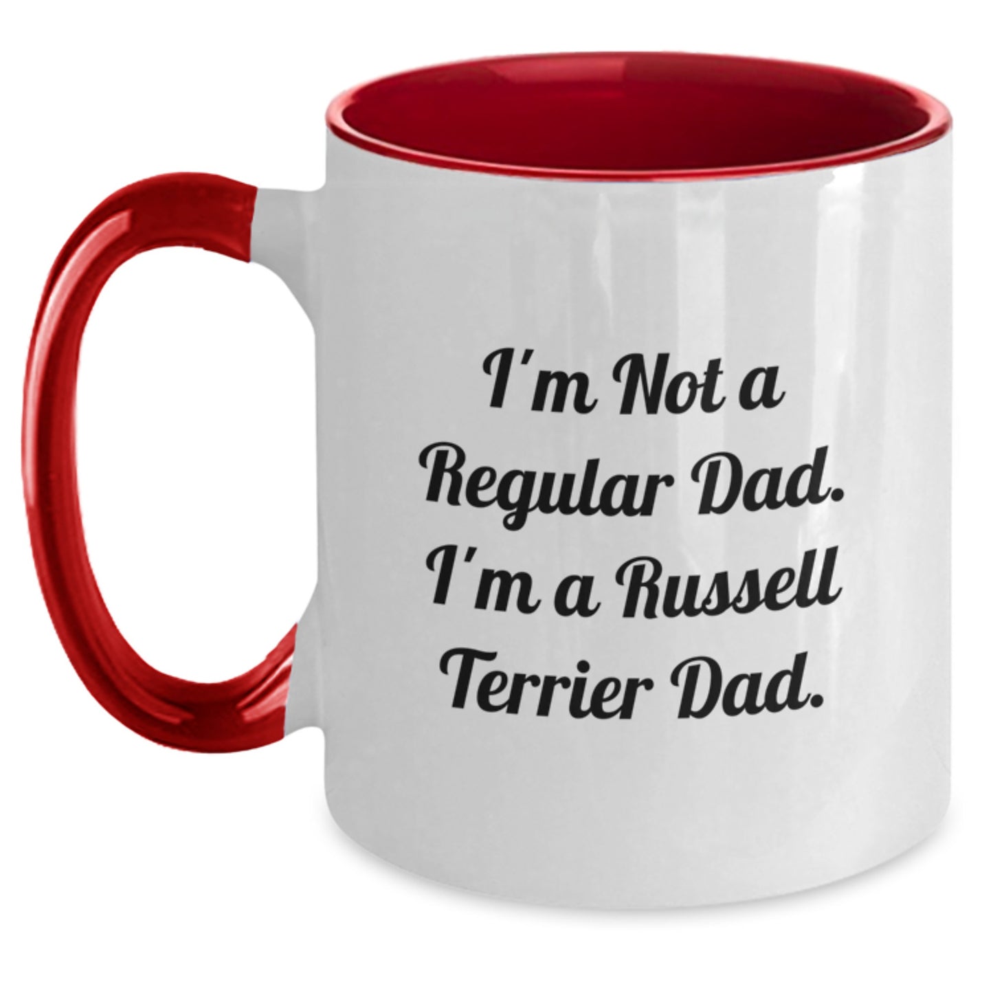 Russell Terrier Dad Funny Coffee Mug, Gifts for Russell Terrier Dog Lovers - Unique Graduation Gifts from Friends or Family - Main