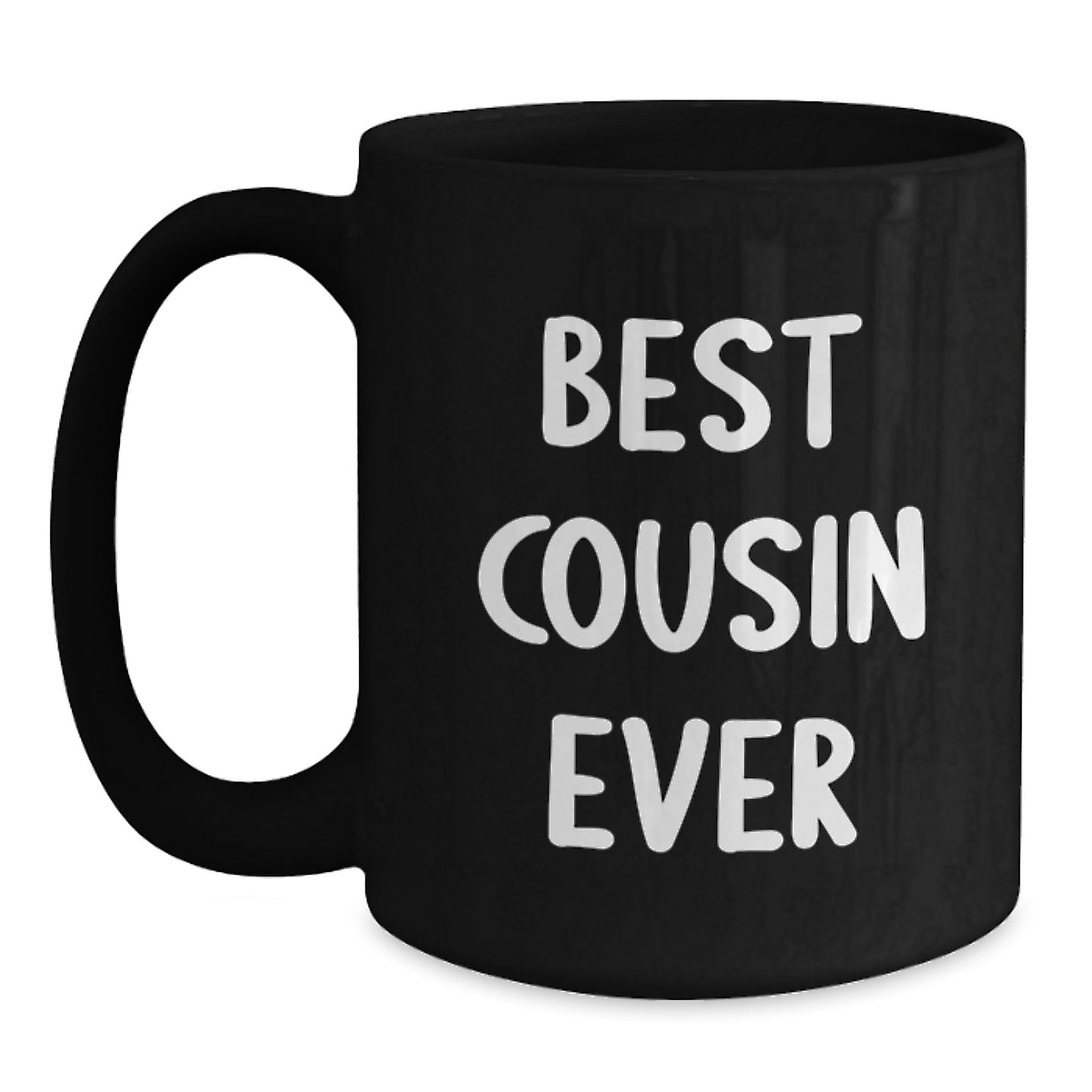 Funny Cousin Gifts Best Cousin Ever Black Coffee Mugs for Graduation from Family, Gifts for Cousin - Main