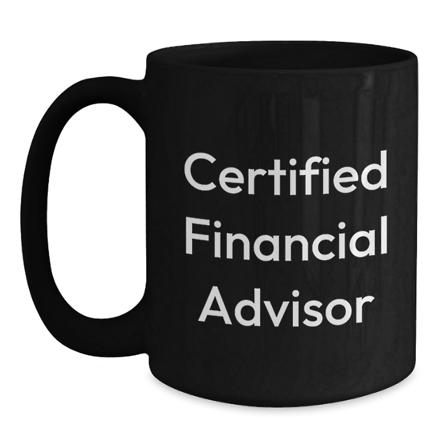 Funny Financial Advisor Gifts, 'Wine Before Prose' Black Coffee Mug, Perfect Birthday Unique Gifts from Friends to Men, Women, or Coworkers - Main