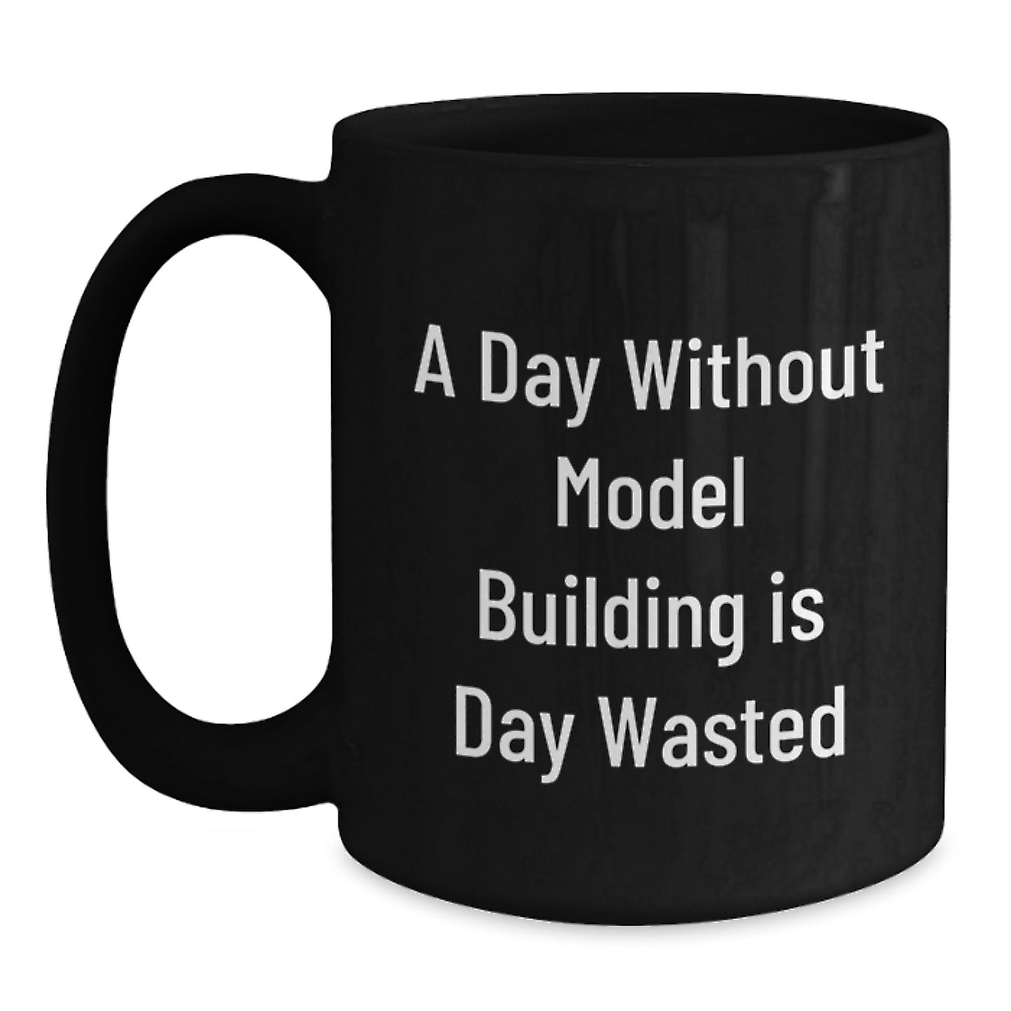 Model Building Enthusiast's Delight, Funny Quote, Black Coffee Mug Gifts for Men, Women, Friends, Coworkers, Family, from Model Building Lovers - Main