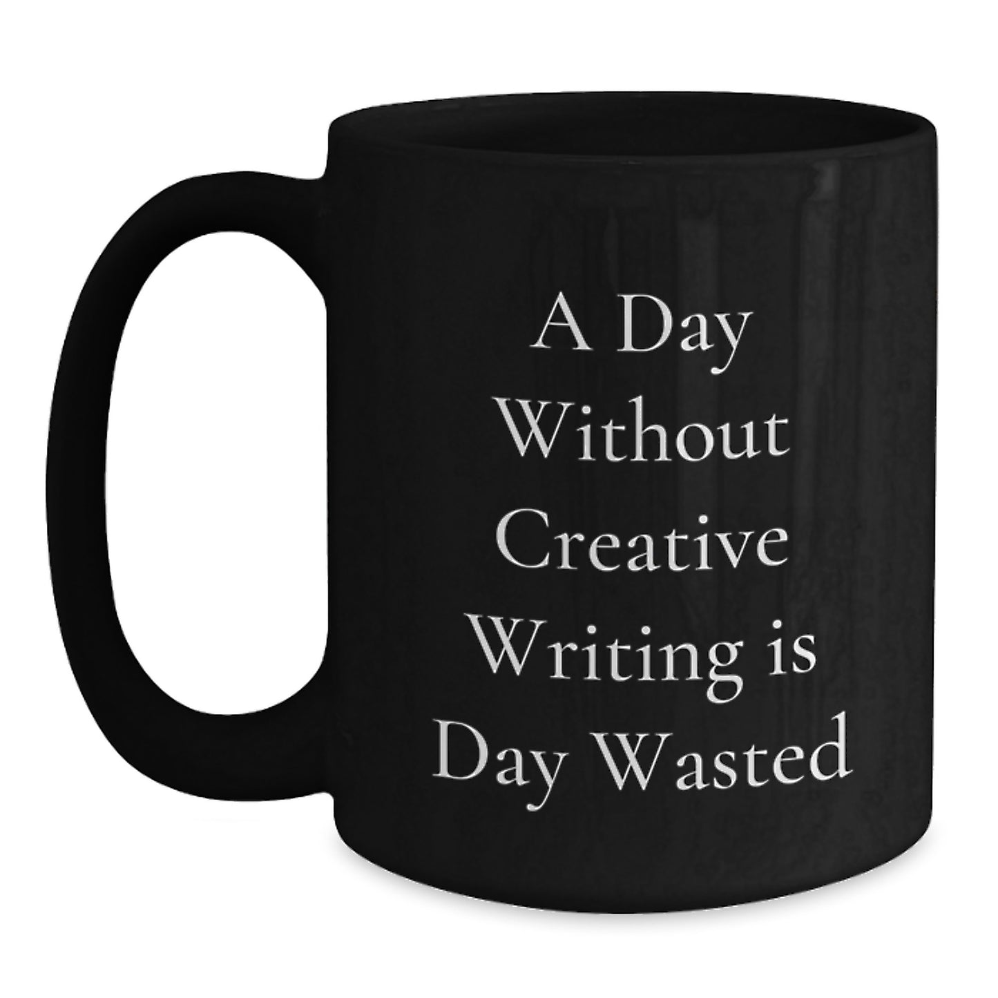 Creative Writing Inspiration Gifts from Friends for Creative Writing Lovers - Black Coffee Mug, Funny Quote, Birthday Unique Gifts - Main