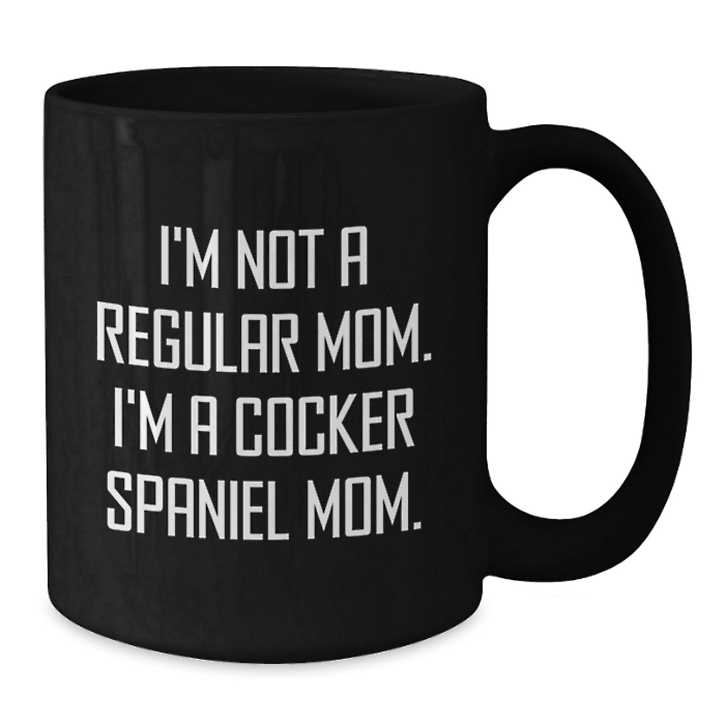 Cocker Spaniel Dog Mom Funny Graduation Gifts from Family for Friends Black Coffee Mug - Additional
