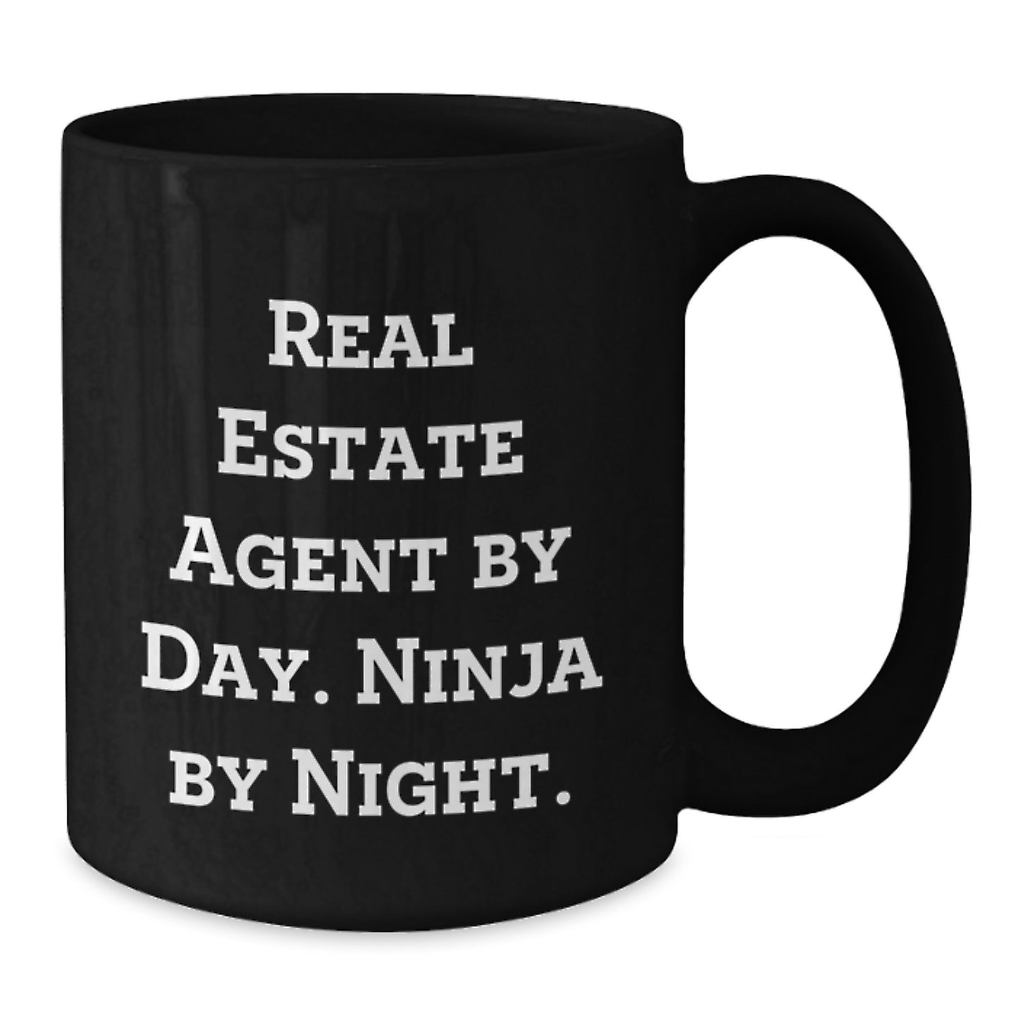 Real Estate Agent Gifts, Funny Quote, Black Coffee Mug, Birthday Unique Presents from Friends, for Men or Women - Additional