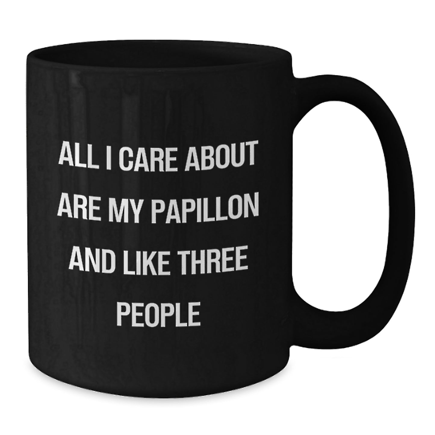 Papillon Dog Lovers Black Coffee Mugs Funny Gifts from Friends Family for Dog Enthusiasts Birthday Unique Gifts - Additional