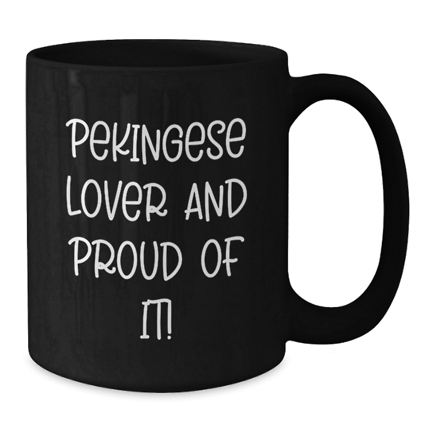 Pekingese Dog Lovers Funny Gifts from Friends for Men Women Family Birthdays Unique Black Coffee Mugs - Additional