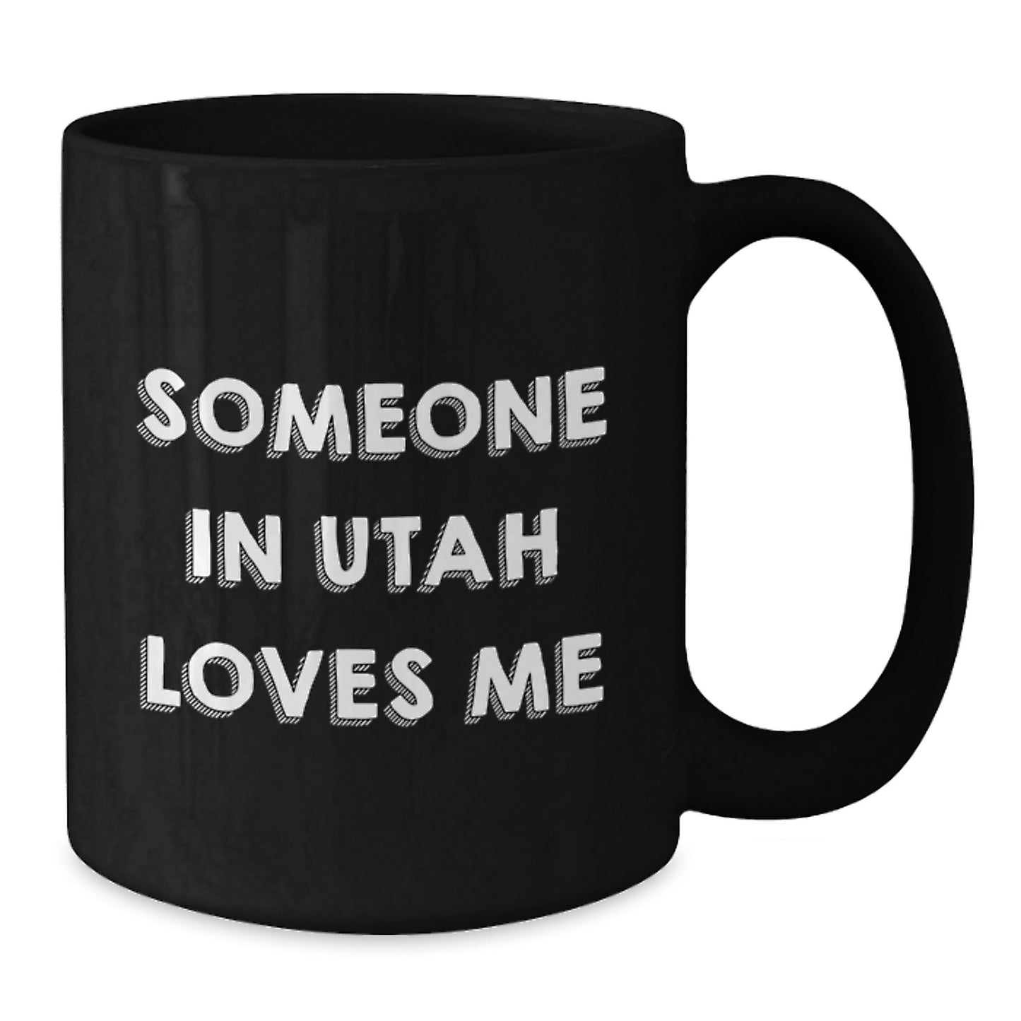 Utah Lovers Funny Gifts from Friends and Family, Someone In Utah Loves Me Black Coffee Mug, Birthday Unique Mugs for Men and Women - Additional