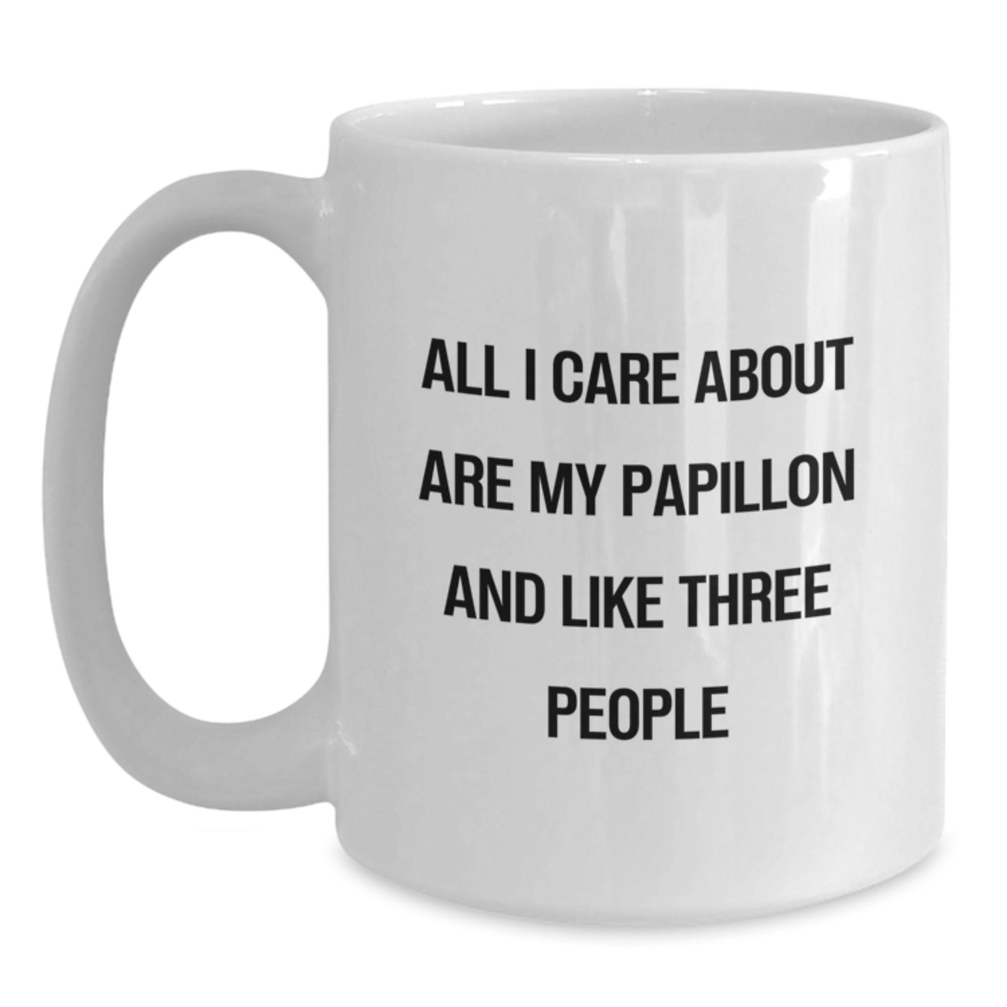 Papillon Dog Lovers Gifts from Family Friends for Him Her Birthday Unique White Coffee Mugs - Main