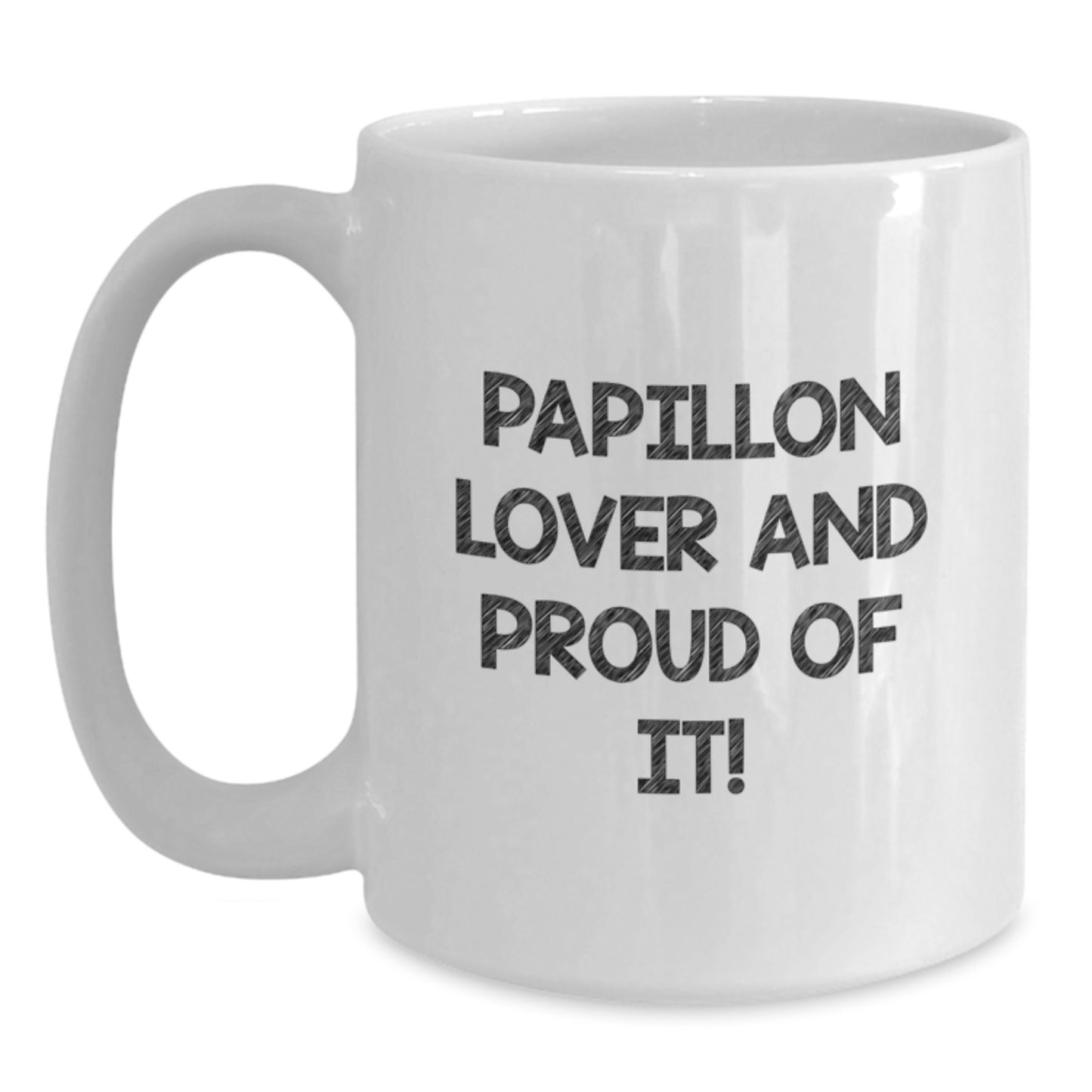 Papillon Dog Lover Gifts from Friends, Funny White Coffee Mug for Papillon Dog Enthusiasts, Birthday Unique Gifts for Her - Main