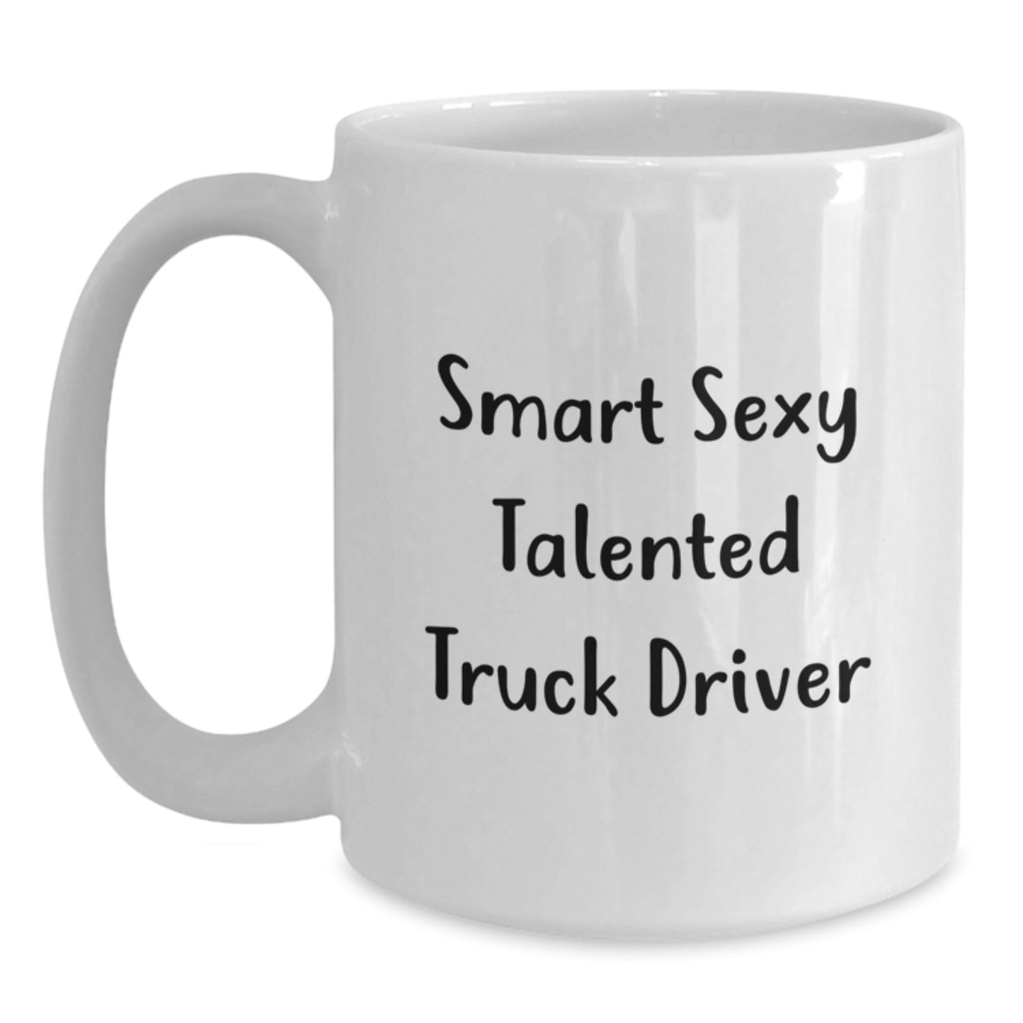 Funny Truck Driver Gifts from Friends to Truck Driver Graduation Unique White Coffee Mug - Main
