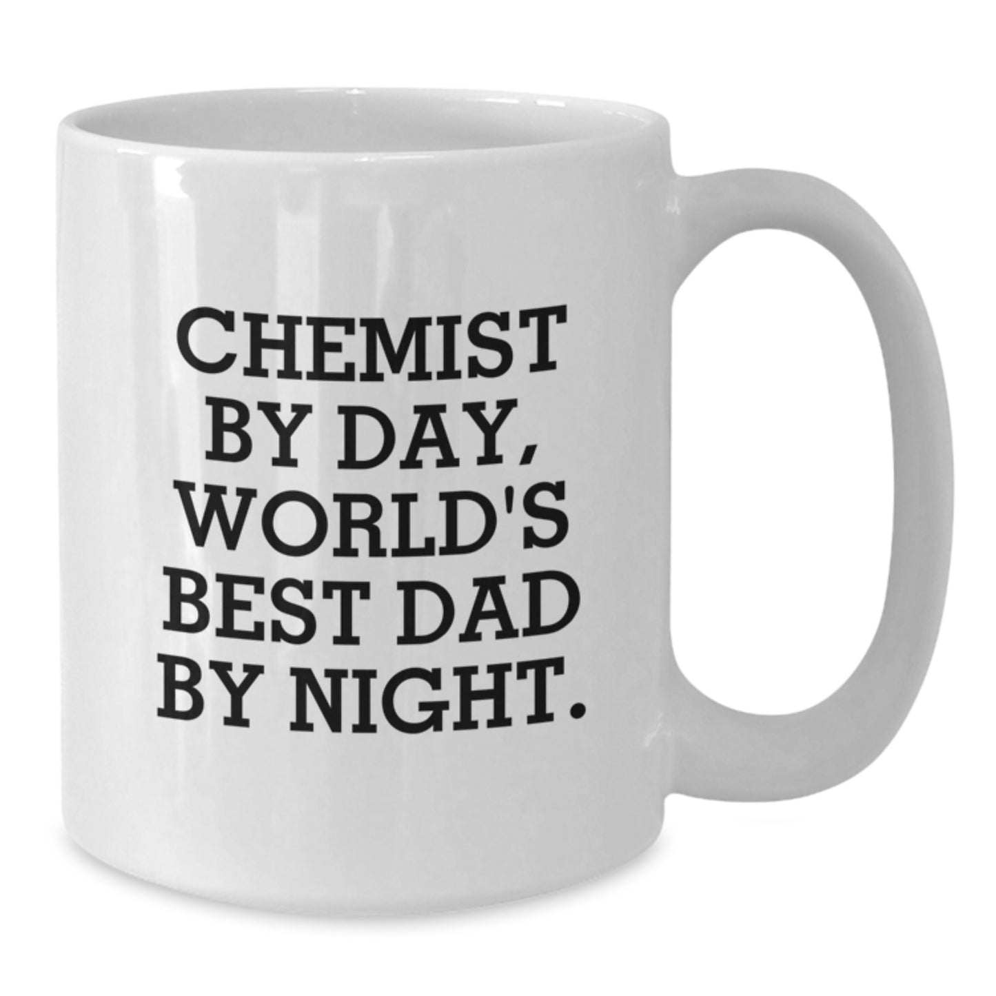 Funny Chemist Gifts, World's Best Dad White Coffee Mugs, Birthday Unique Gifts from Family to Chemist - Additional