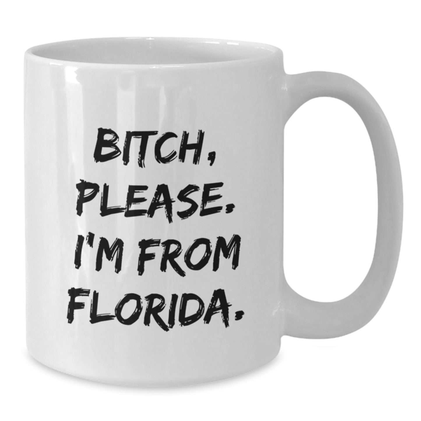 Florida Fun Gifts from Friends, Family, or Coworkers - 'B-tch, Please. I'm From Florida.' White Coffee Mug - Additional