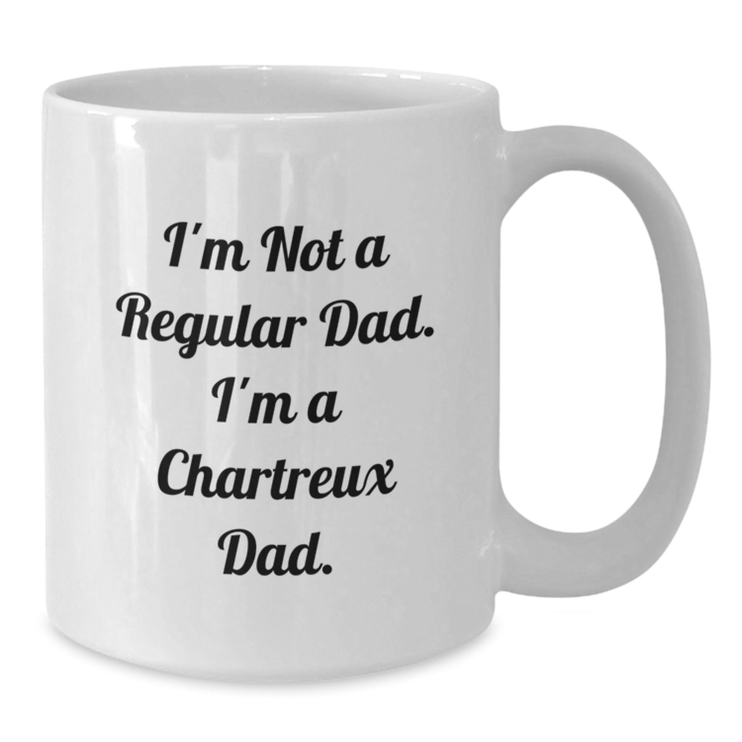 Chartreux Cat Dad Gifts, Funny White Coffee Mug, 11oz or 15oz Capacity, Graduation Unique Gifts from Men to Chartreux Cat Lovers - Additional