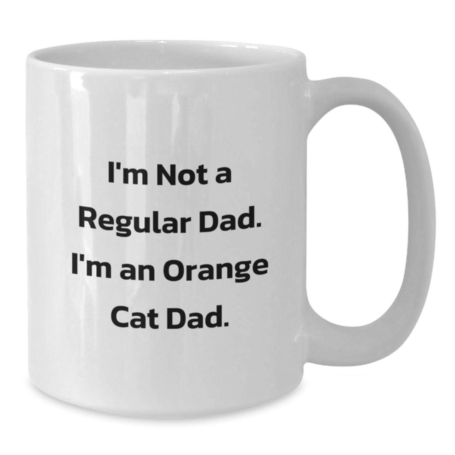Funny Orange Cat Dad Gifts from Family for Orange Cat Lovers, White Coffee Mug, Graduation Unique - Additional
