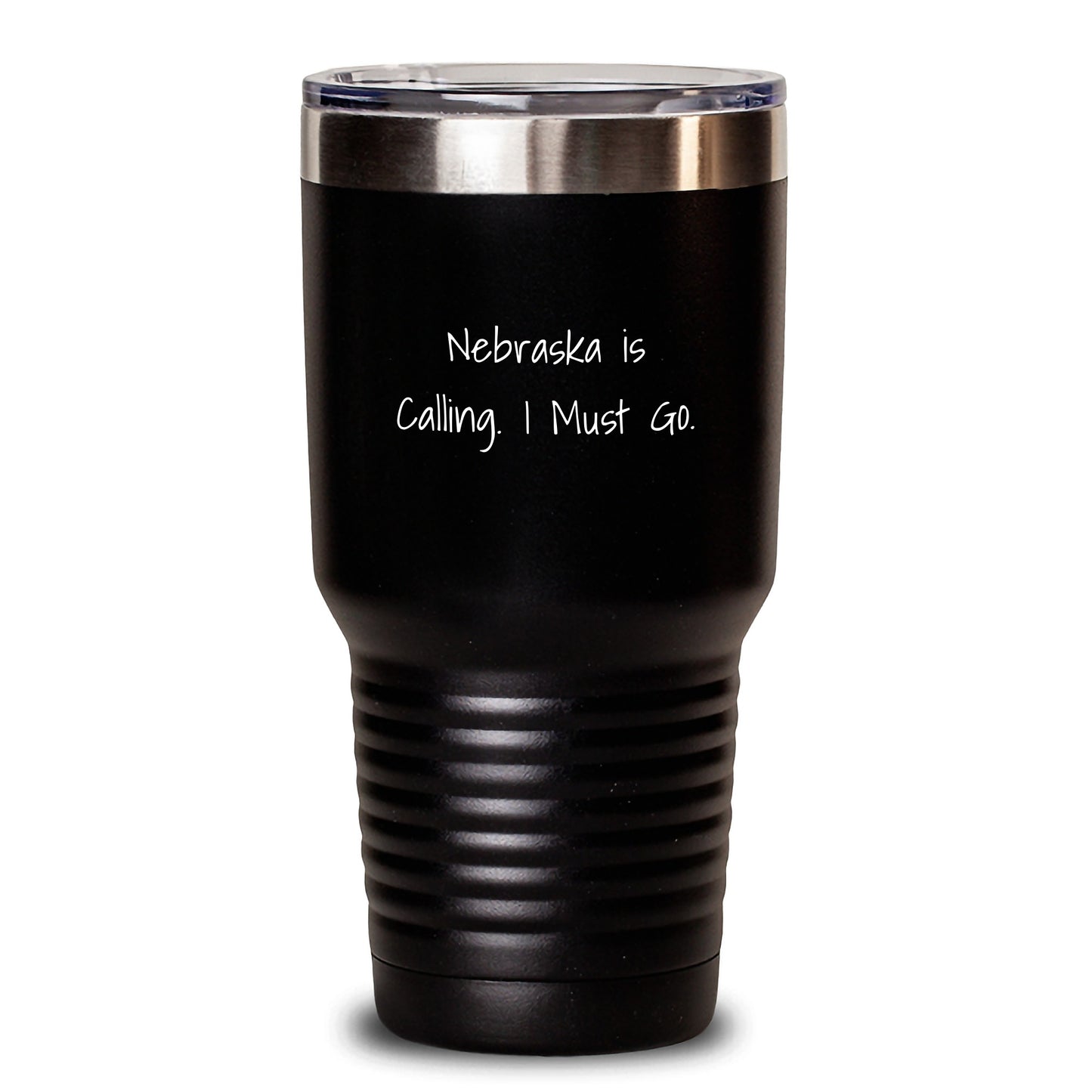Nebraska Calling Gifts for Men from Family, Funny Tumbler for Graduation, 'Nebraska Is Calling. I Must Go.' Quote - Main