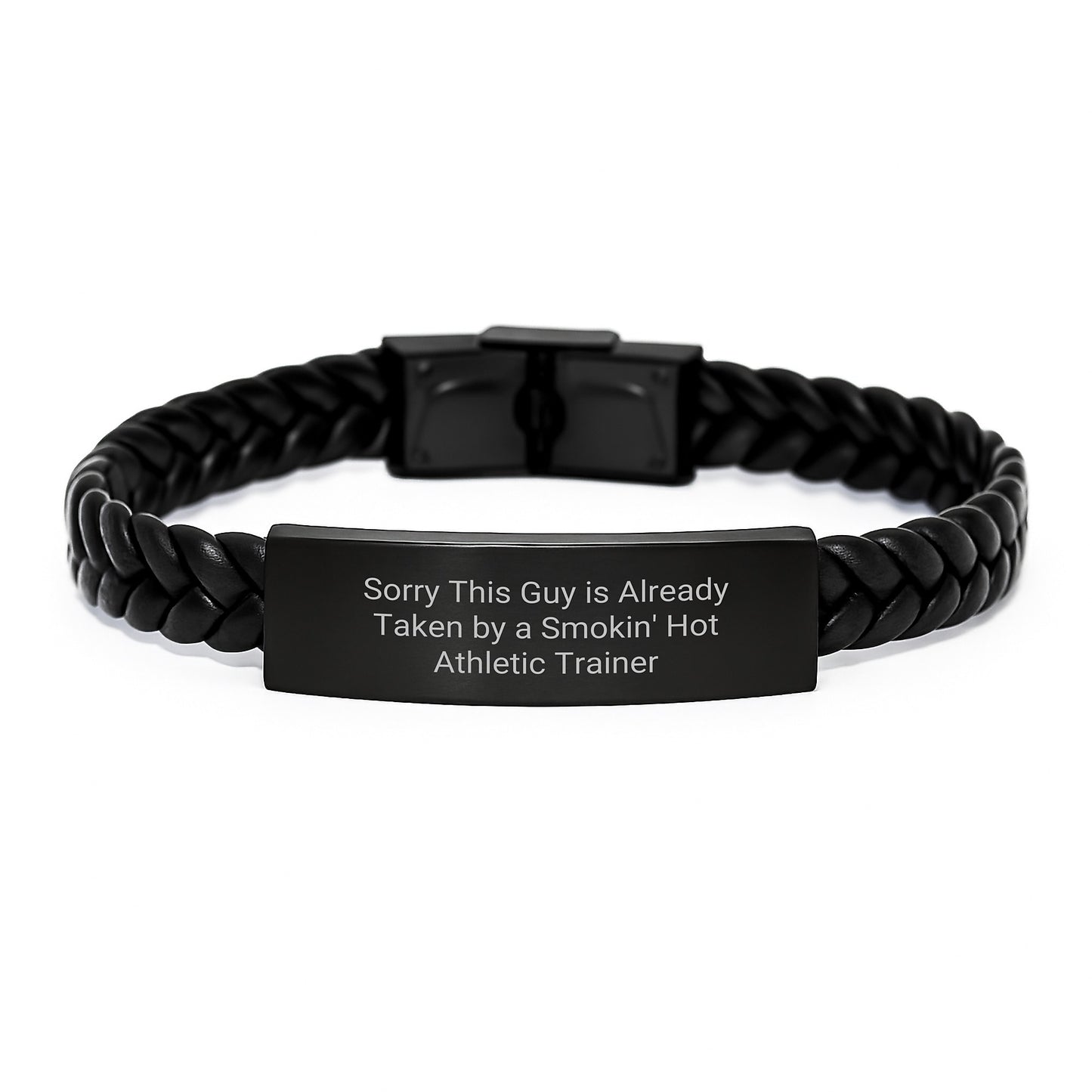 Funny Athletic Trainer Gifts for Men from Friends Birthday Unique Interlaced Leather Braceltes - Image 1
