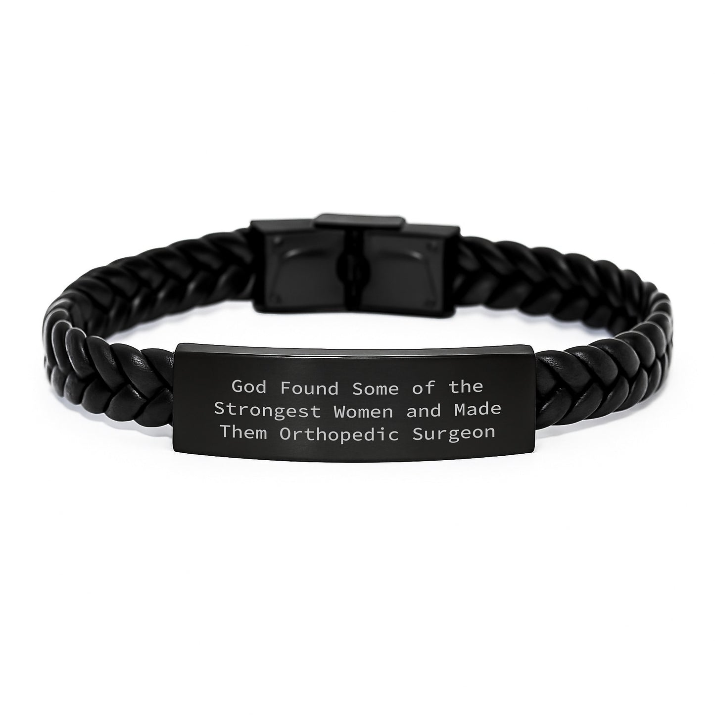 Orthopedic Surgeon Gifts, Funny Quote Interlaced Leather Bracelet for Women, Gifts from Friends, Graduation Unique Presents for Orthopedic Surgeon - Image 1