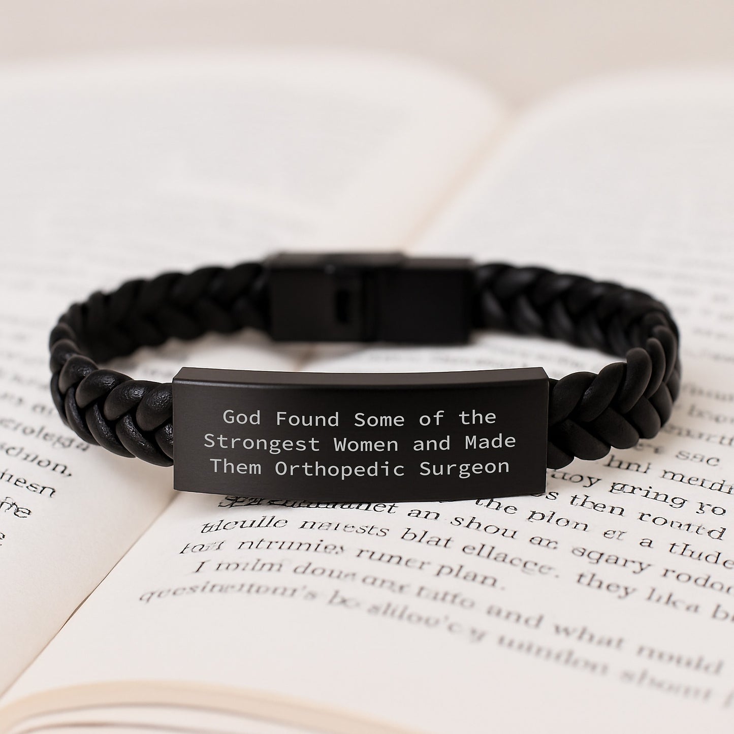 Orthopedic Surgeon Gifts, Funny Quote Interlaced Leather Bracelet for Women, Gifts from Friends, Graduation Unique Presents for Orthopedic Surgeon - Image 3