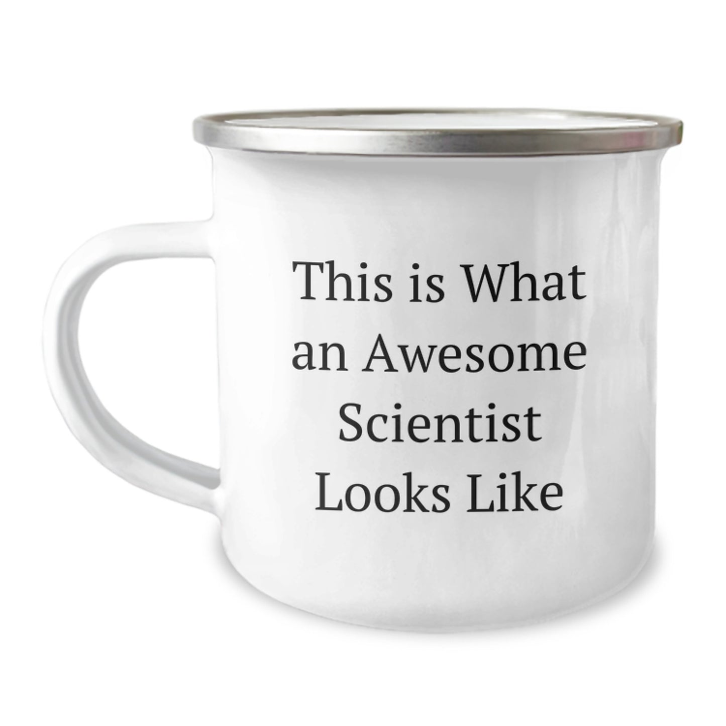 Funny Scientist Gifts for Birthday - 'This Is What An Awesome Scientist Looks Like' Camping Mug for Men or Women, Gifts from Friends or Family - Image 1